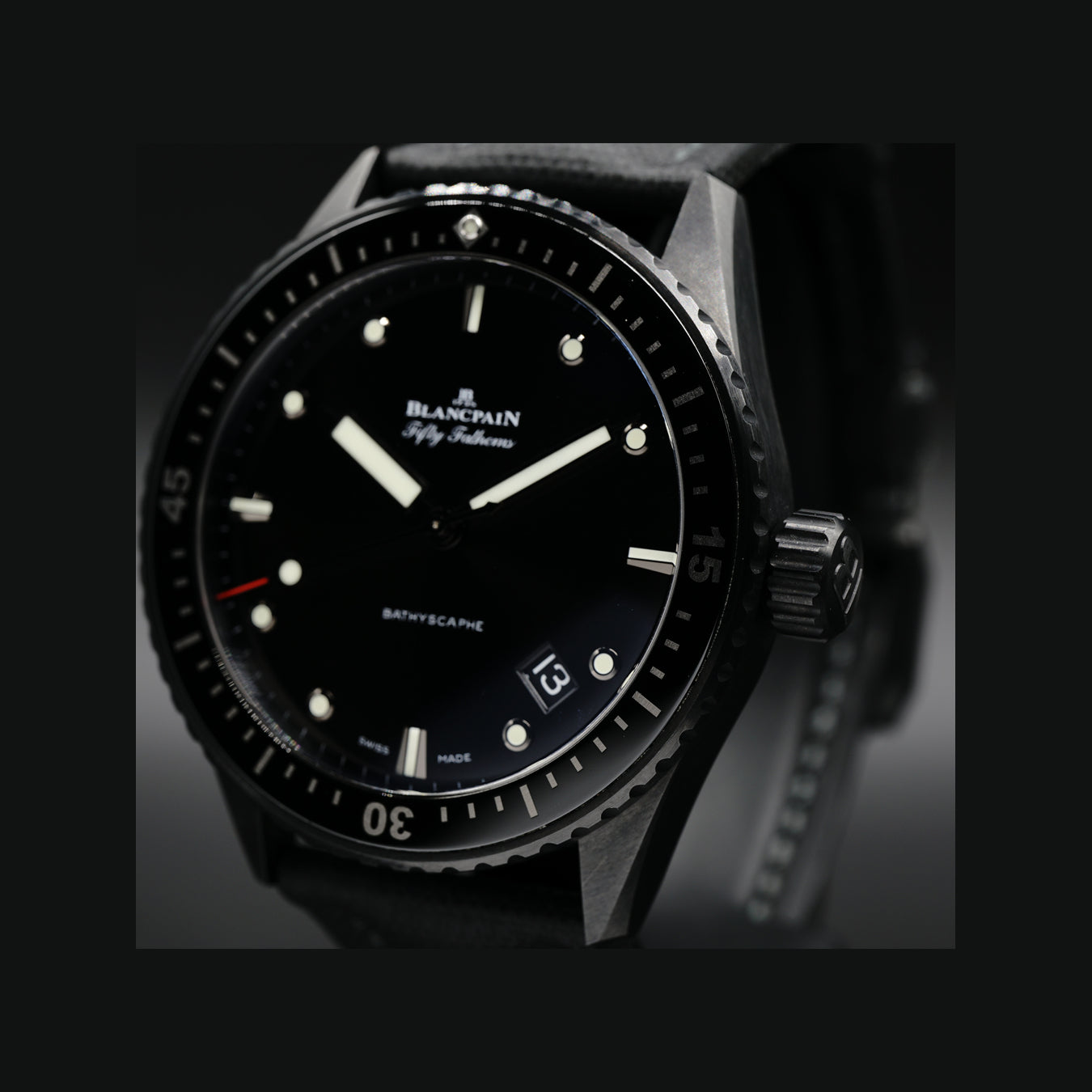 Blancpain Fifty Fathoms Bathyscaphe Ceramic and Liquid Metal 5000-0130-B52A