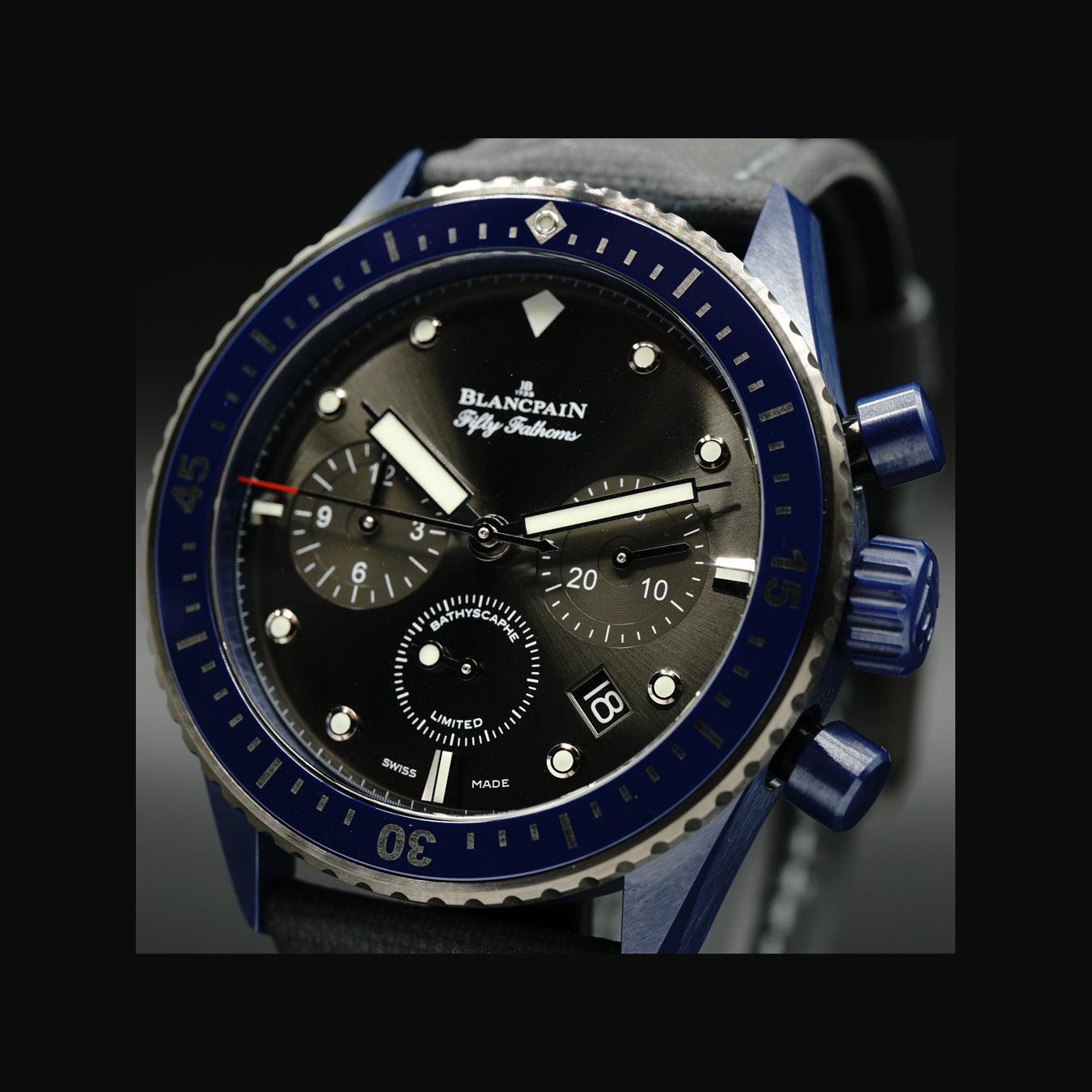 Blancpain Fifty Fathoms Bathyscaphe Chronographe Flyback Ocean Commitment 5200-0310-G52-A