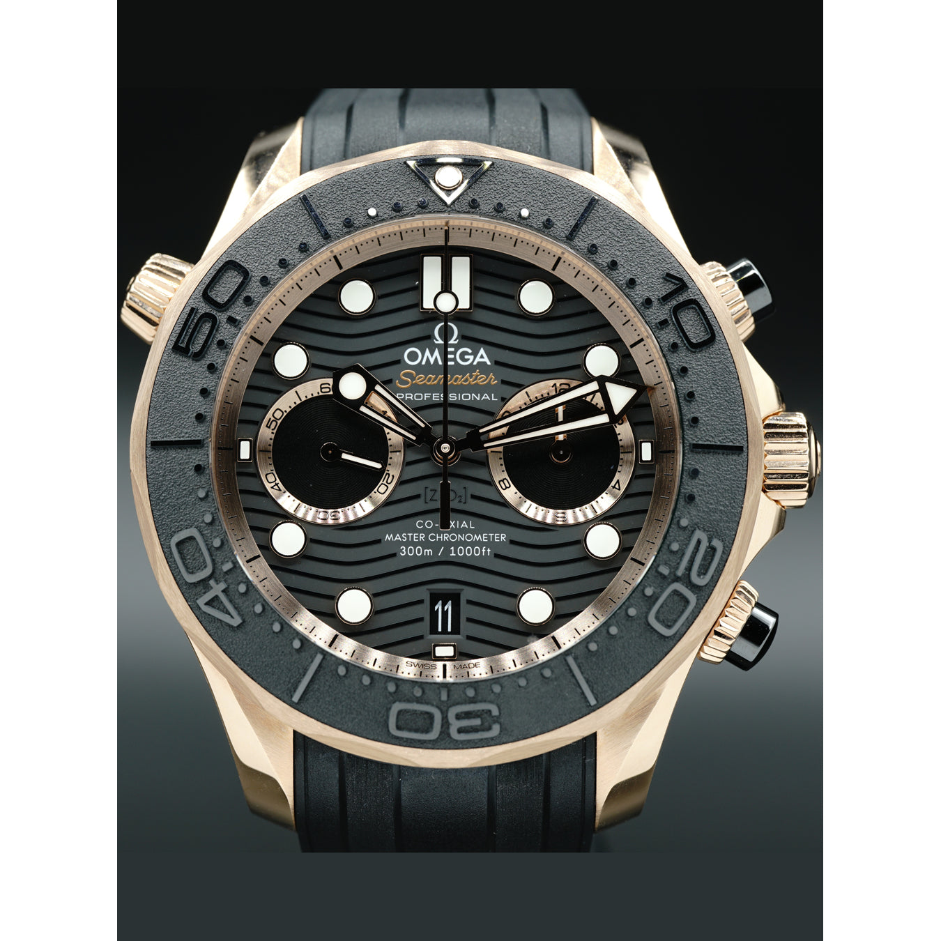 Omega Seamaster Diver 300 Master Chronometer Chronograph 44mm 210.62.44.51.01.001