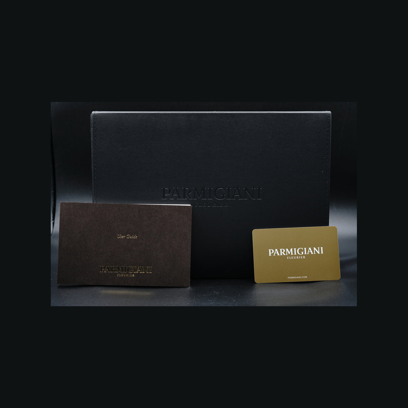 Parmigiani Fleurier Tondagraph GT Steel Silver Black on Strap PFC906-0000140-X01482