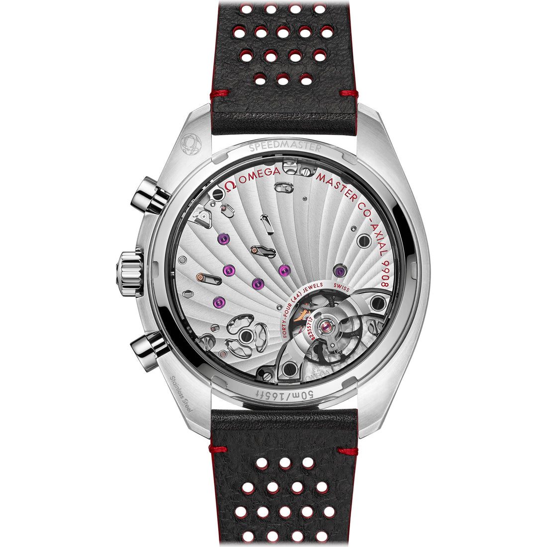 Omega Speedmaster Chronoscope 43mm Silver & Black Dial on Strap