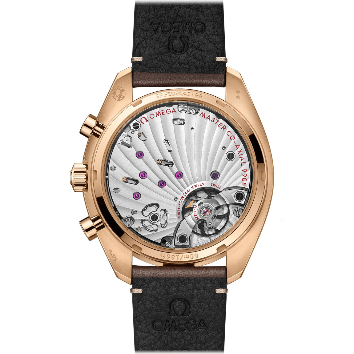 Omega Speedmaster Chronoscope 43mm Bronze Gold on Strap