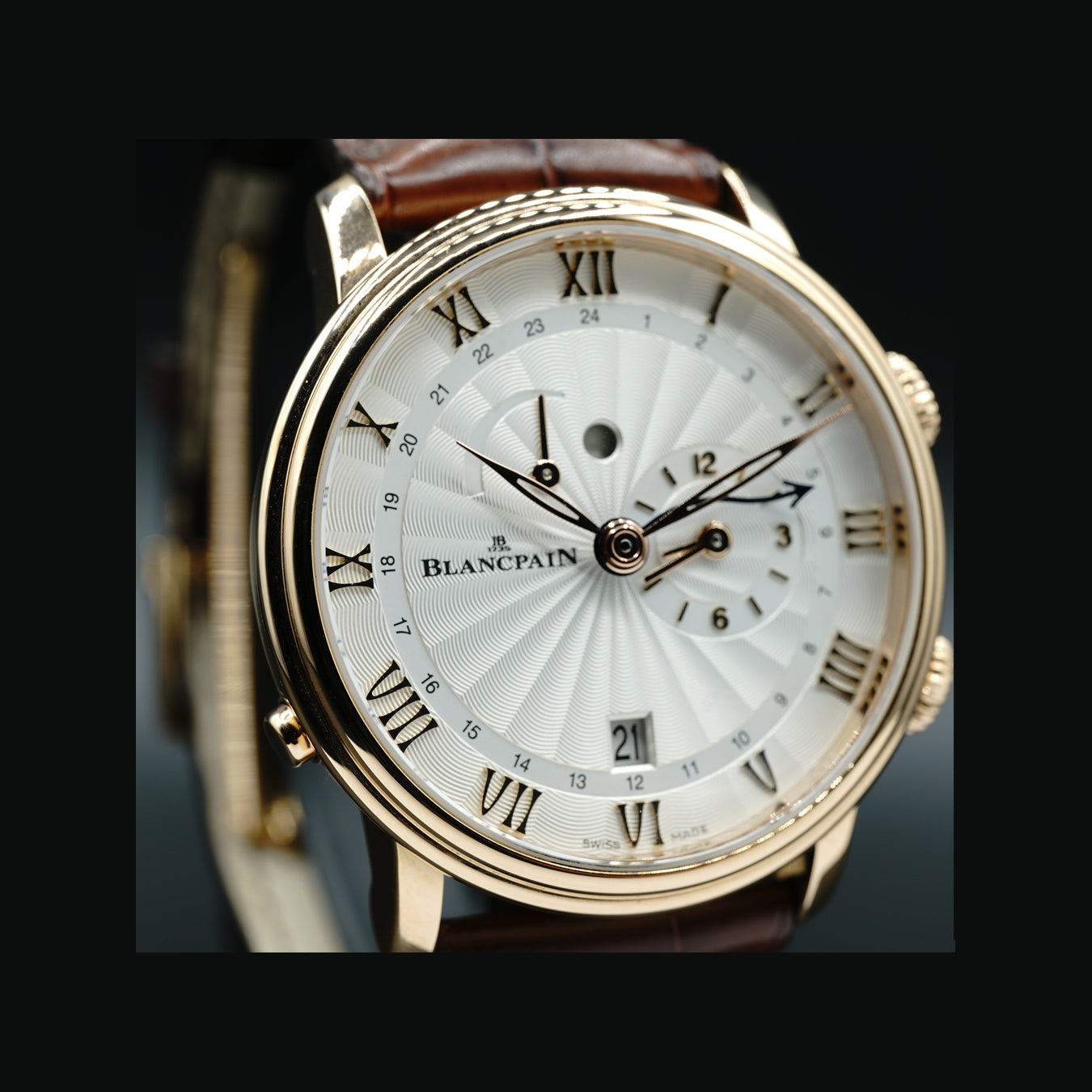 Blancpain Villeret Reveil GMT 6640 3642 55B