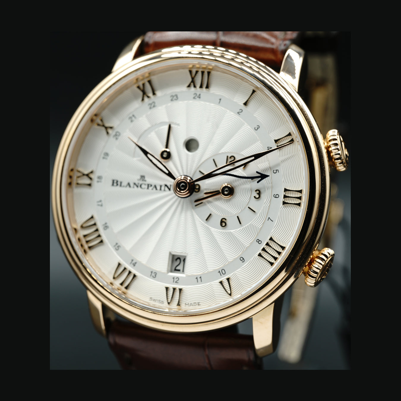 Blancpain Villeret Reveil GMT 6640 3642 55B