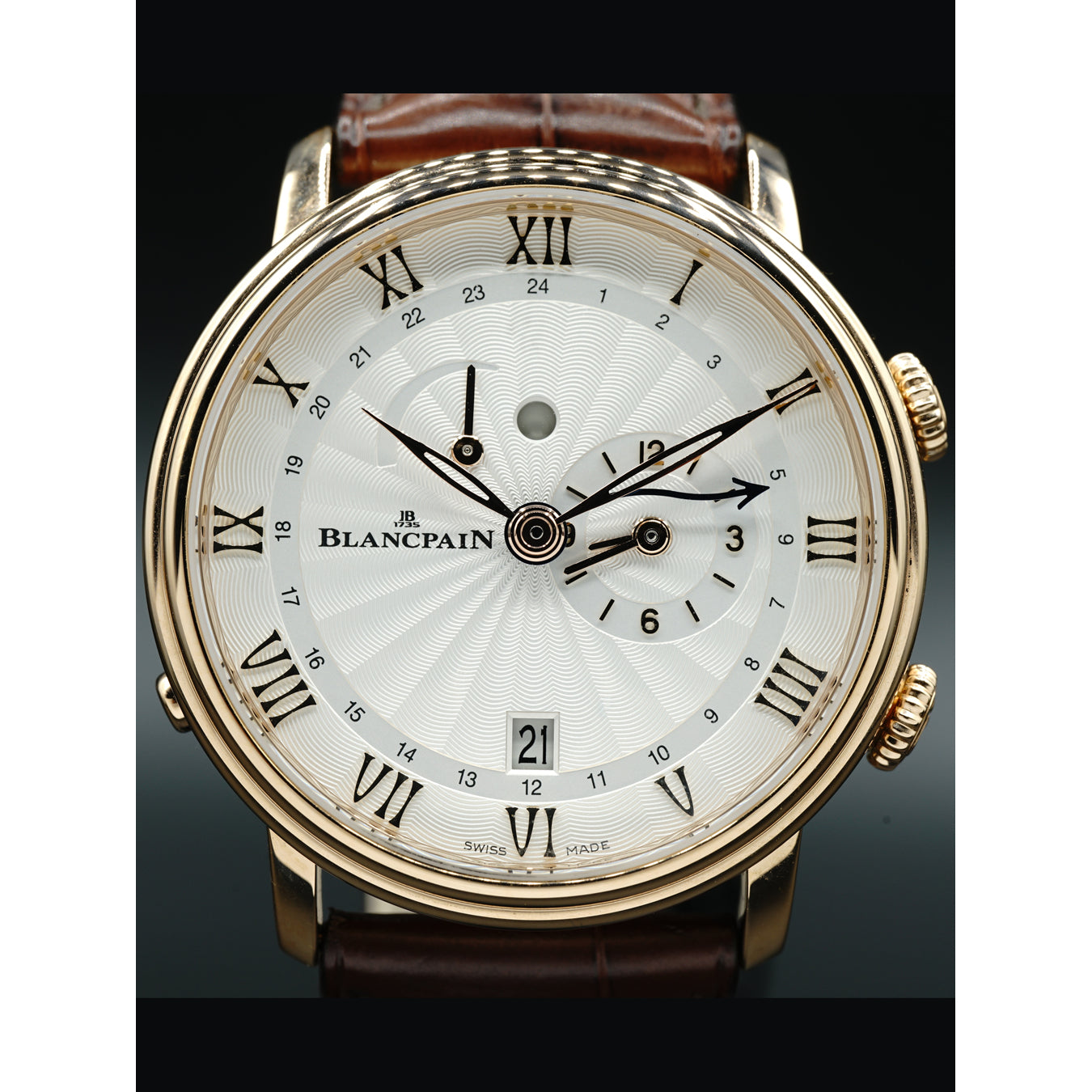 Blancpain Villeret Reveil GMT 6640 3642 55B