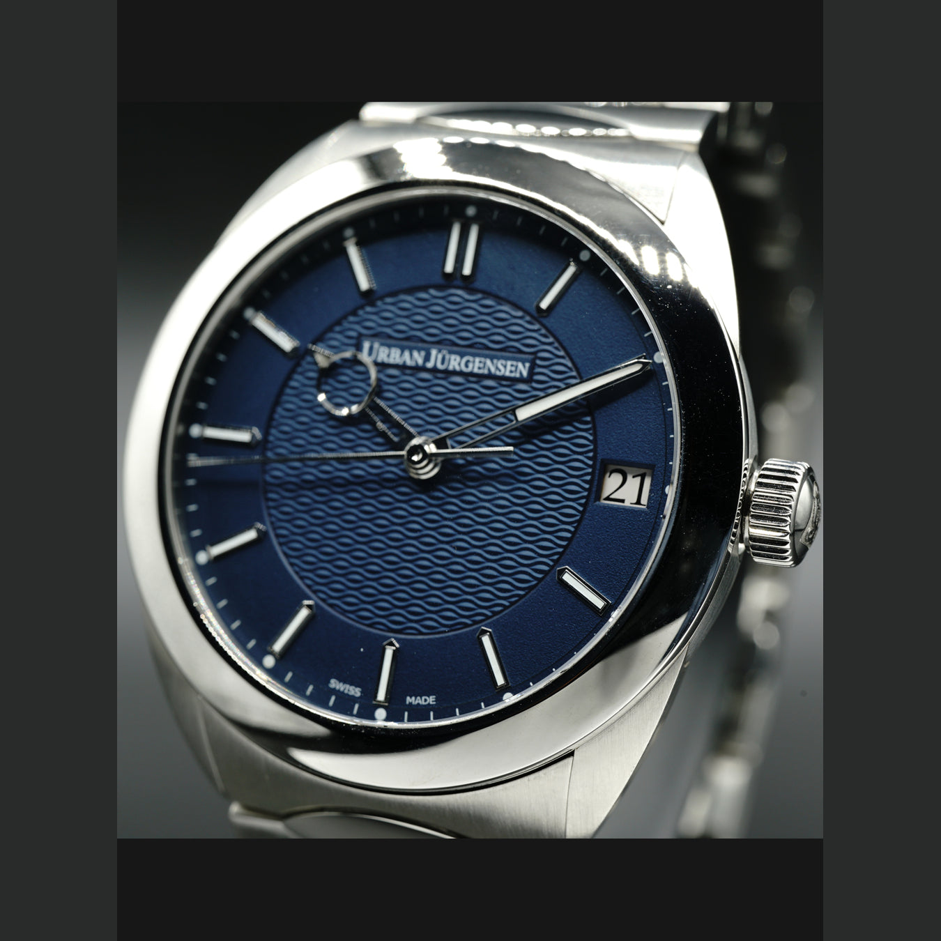 Urban Jürgensen One Date Blue Dial on Bracelet