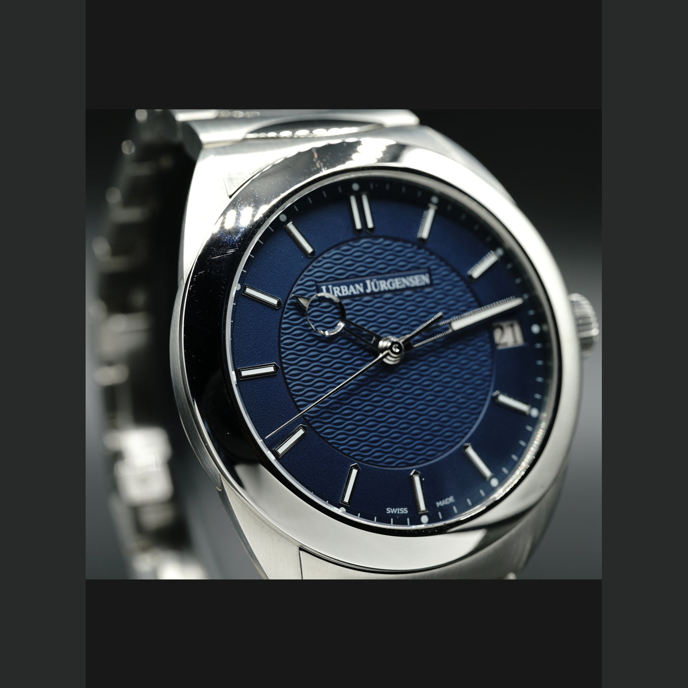 Urban Jürgensen One Date Blue Dial on Bracelet