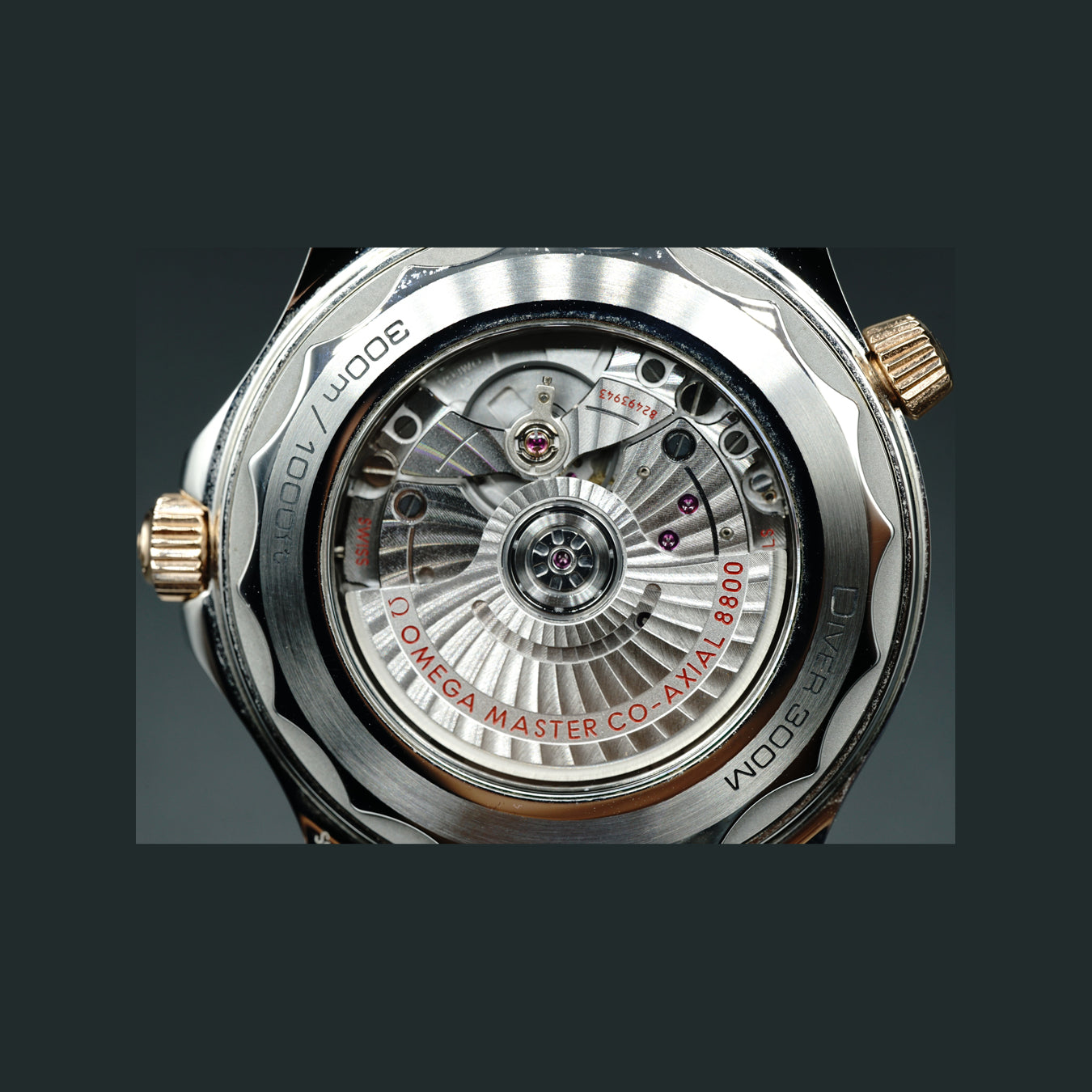 Omega Seamaster Diver 300M Co-Axial Master Chronometer Steel & Sedna Gold on Strap 210.22.42.20.03.002