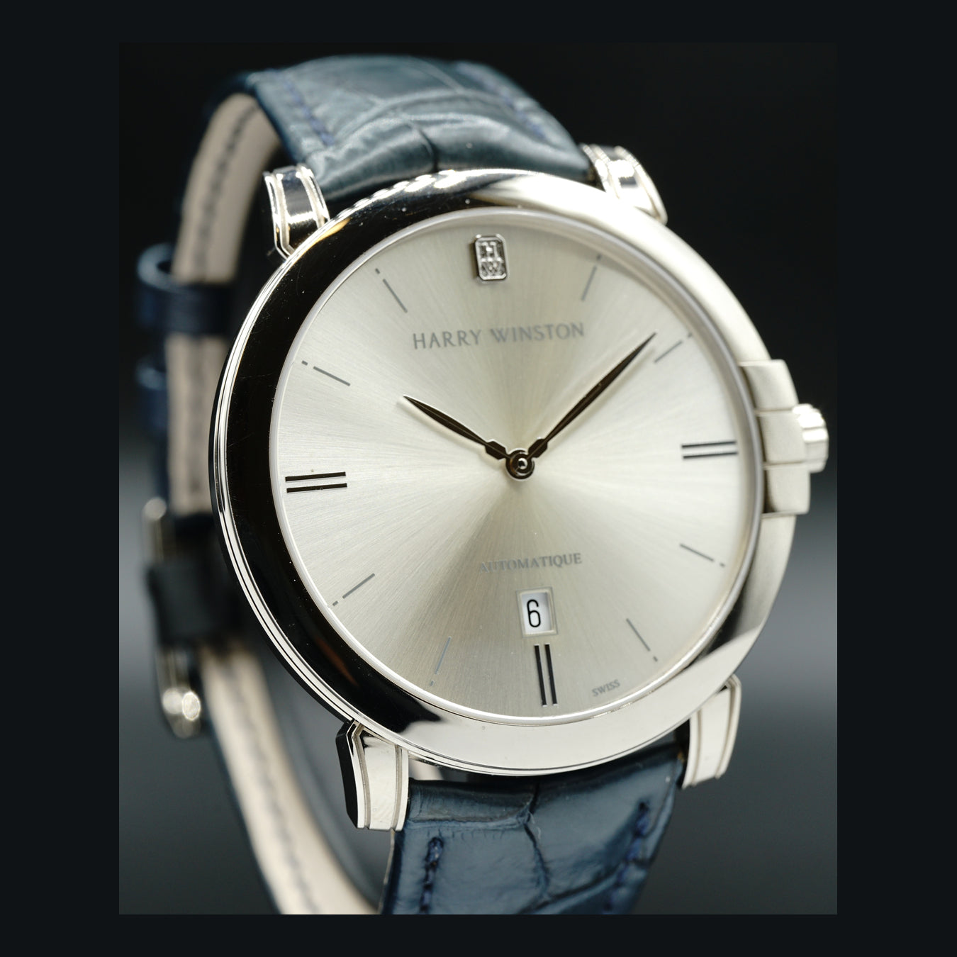 Harry Winston Midnight 18k White Gold 450/MA42WL.W