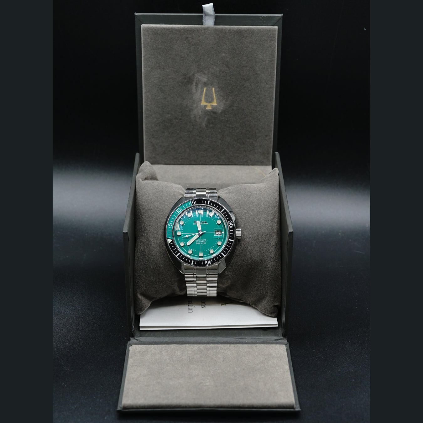 Bulova Devil Diver Green Dial 96B322