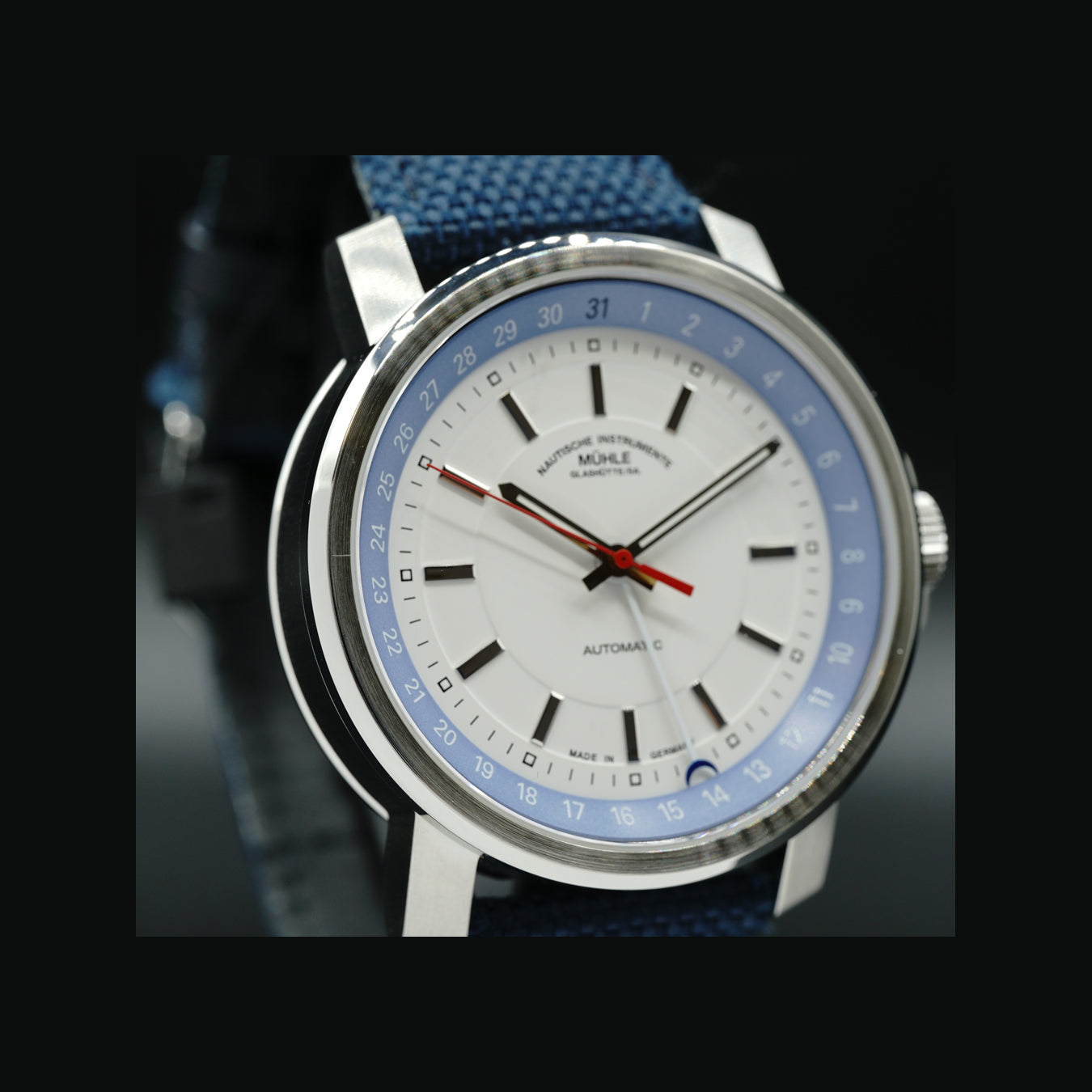 Mühle Glashütte 29ER Zeigerdatum M1-25-32-NB