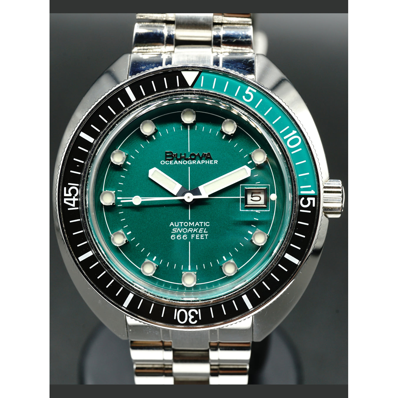 Bulova Devil Diver Green Dial 96B322