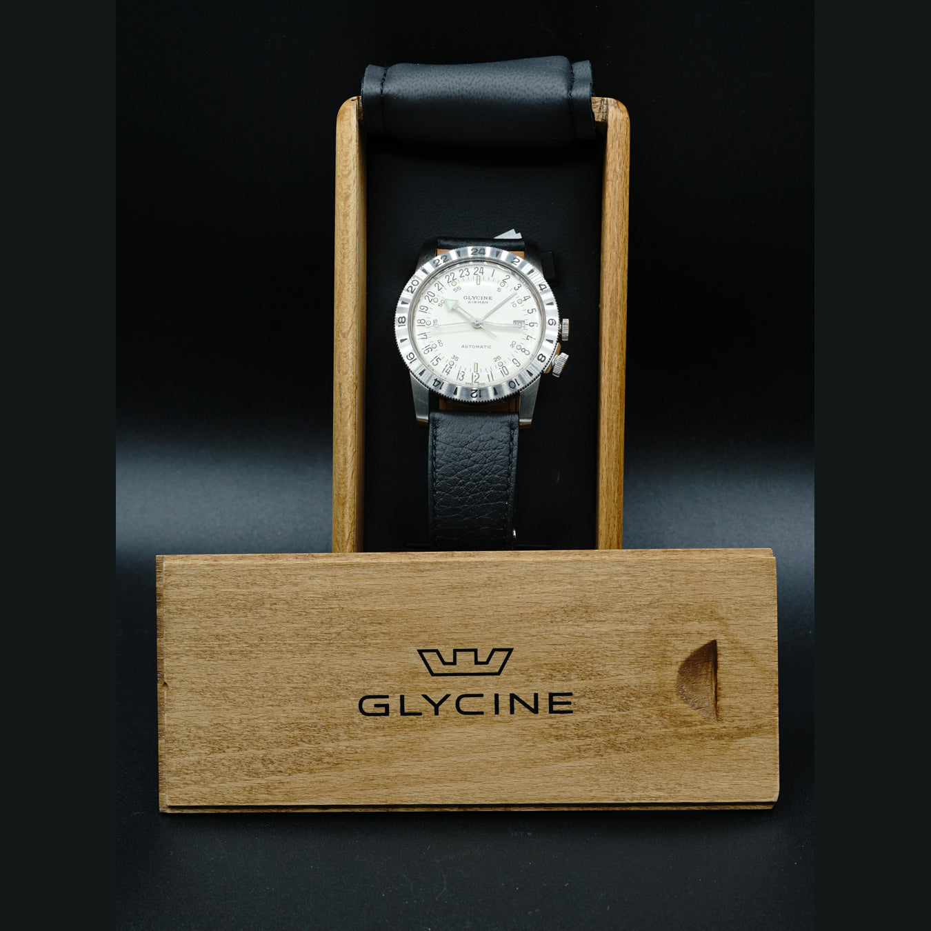 Glycine Airman No. 1 GMT Limited Edition Automatic Silver Dial Men's Watch GL0164