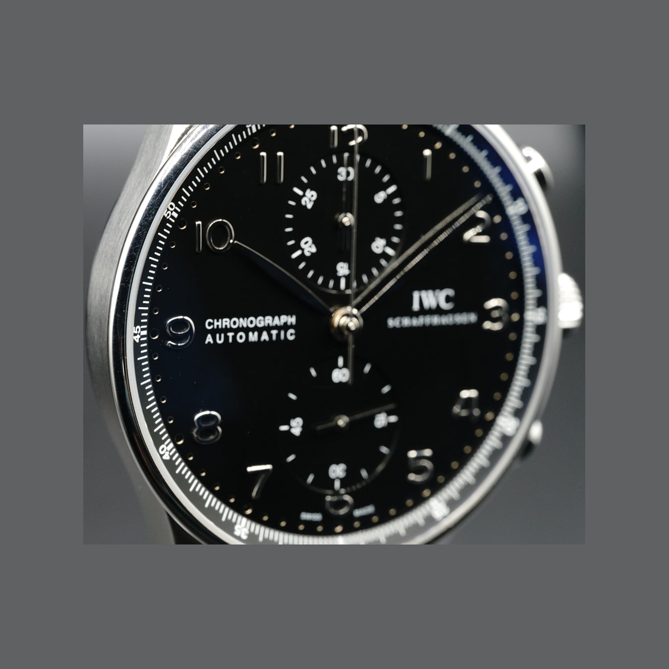 IWC Portuguese Chrono-Automatic Chronograph Black Dial IW371438