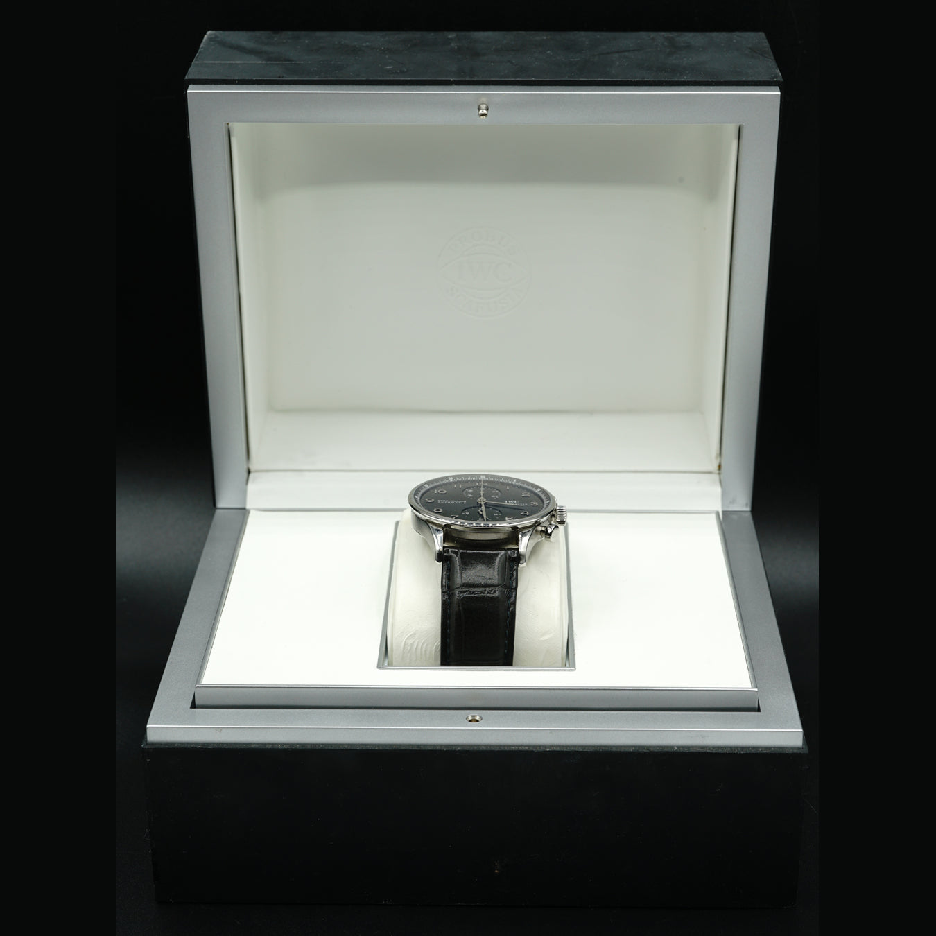 IWC Portuguese Chrono-Automatic Chronograph Black Dial IW371438
