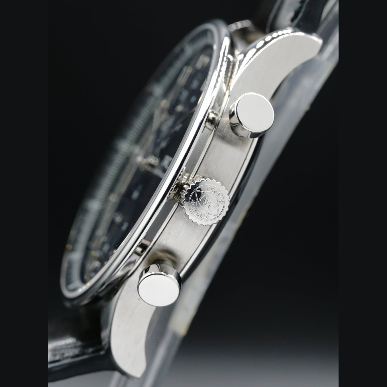 IWC Portuguese Chrono-Automatic Chronograph Black Dial IW371438