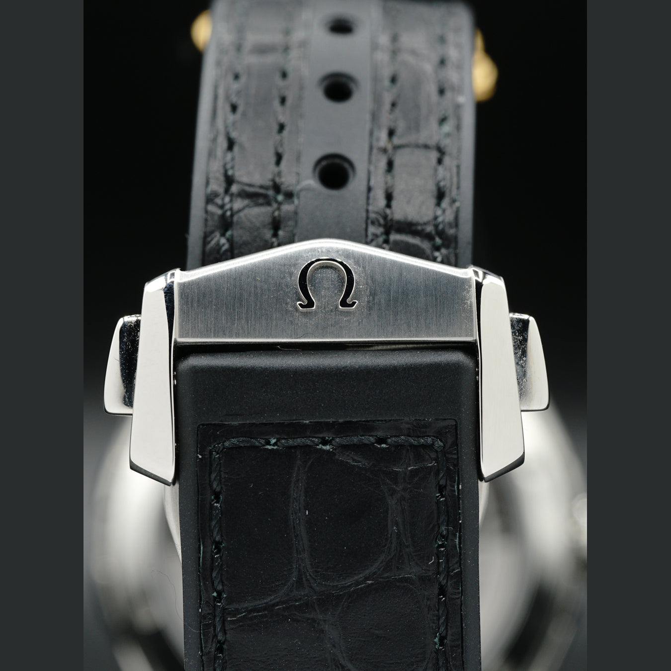 Omega Constellation STR Alligator Black 131.33.41.21.06.001