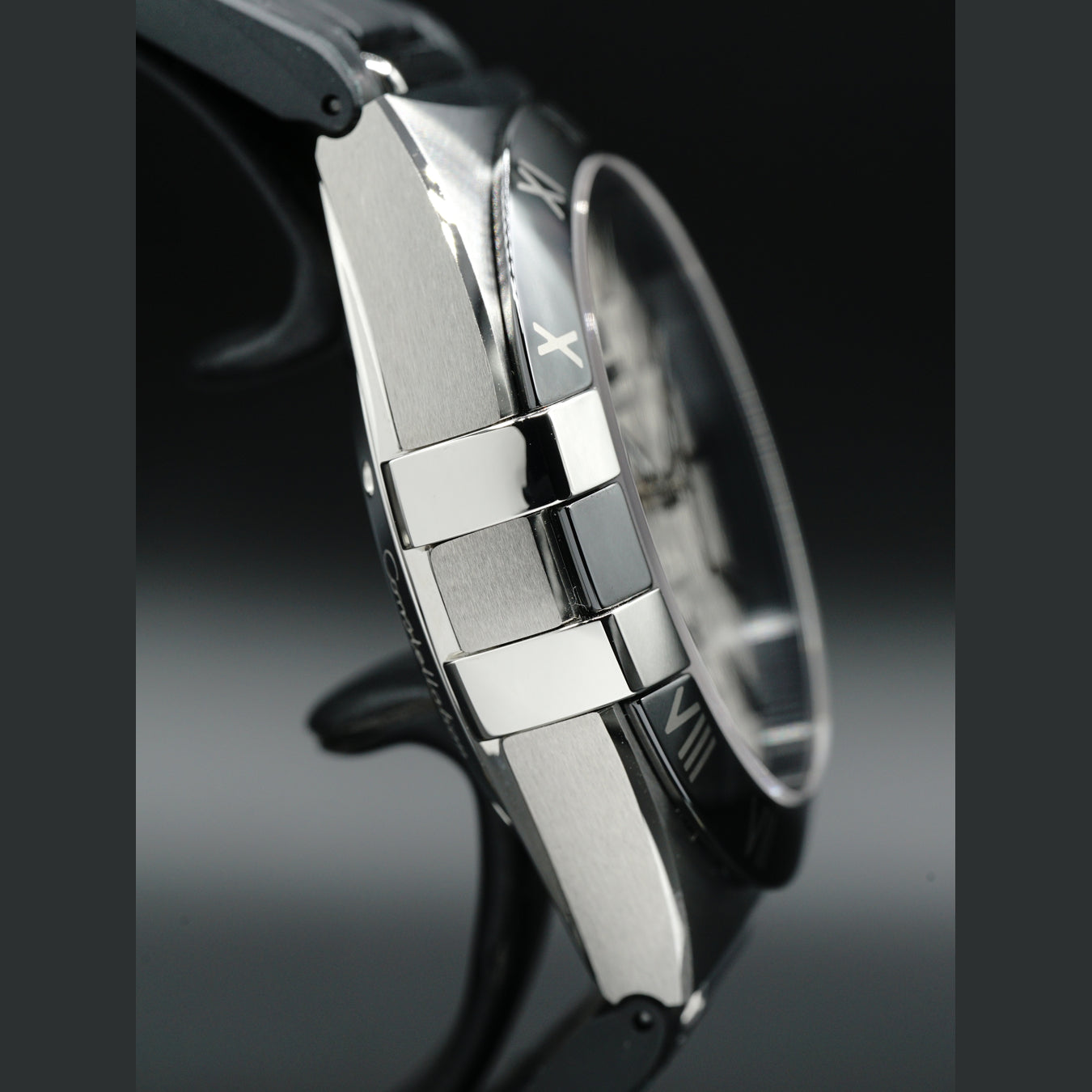 Omega Constellation STR Alligator Black 131.33.41.21.06.001