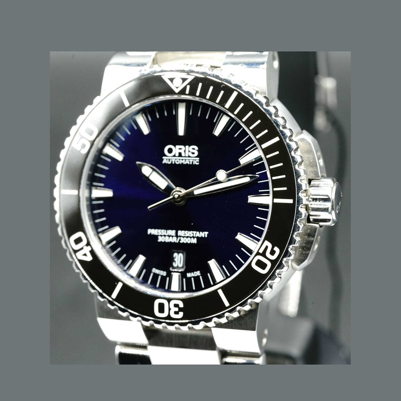 Oris Aquis Date Blue Dial on Bracelet 01 733 7730 4135-07 8 24 05PEB