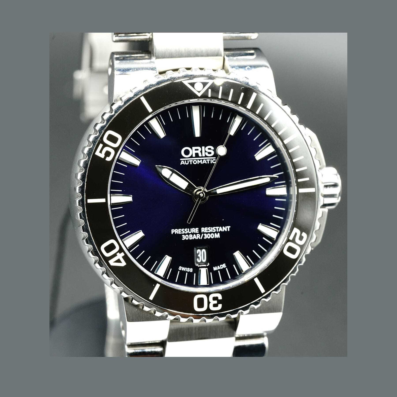 Oris Aquis Date Blue Dial on Bracelet 01 733 7730 4135-07 8 24 05PEB
