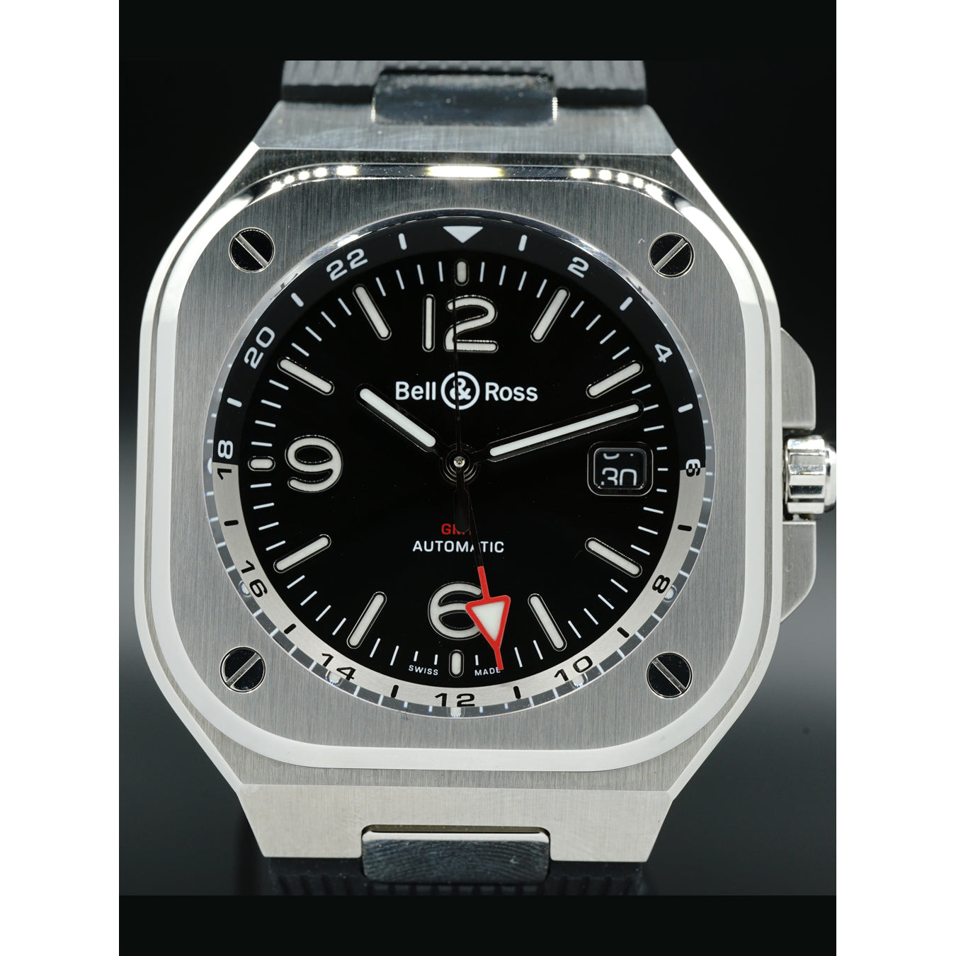 Bell & Ross BR 05 GMT on Strap BR05G-BL-ST/SST