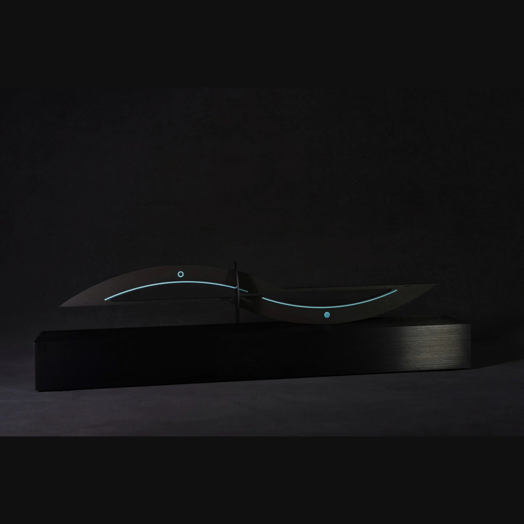 Around Five Black Brushed Aluminum Sandman with Frame