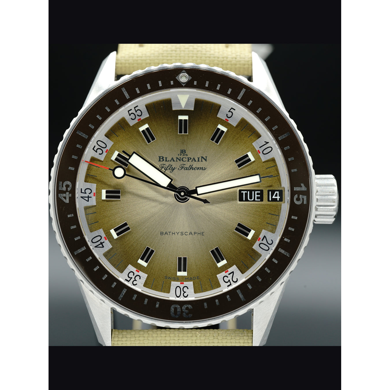 Blancpain fifty fathoms bathyscaphe 505200 11046 NE52A