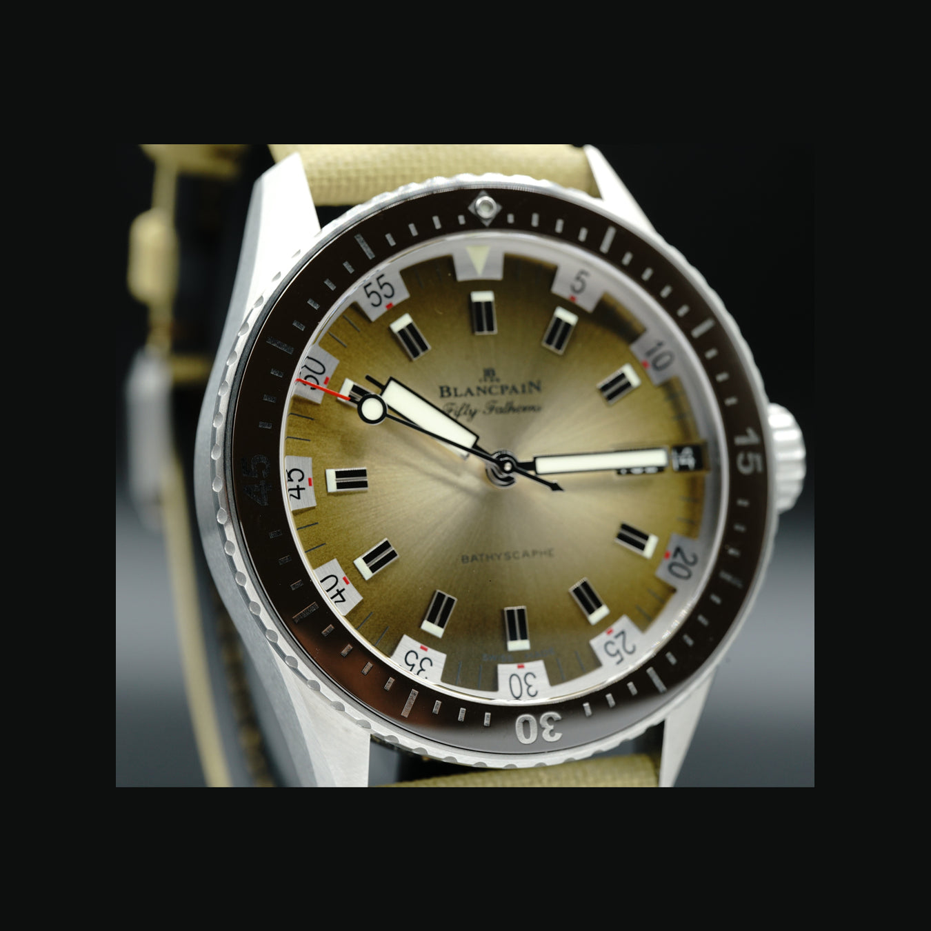 Blancpain fifty fathoms bathyscaphe 505200 11046 NE52A