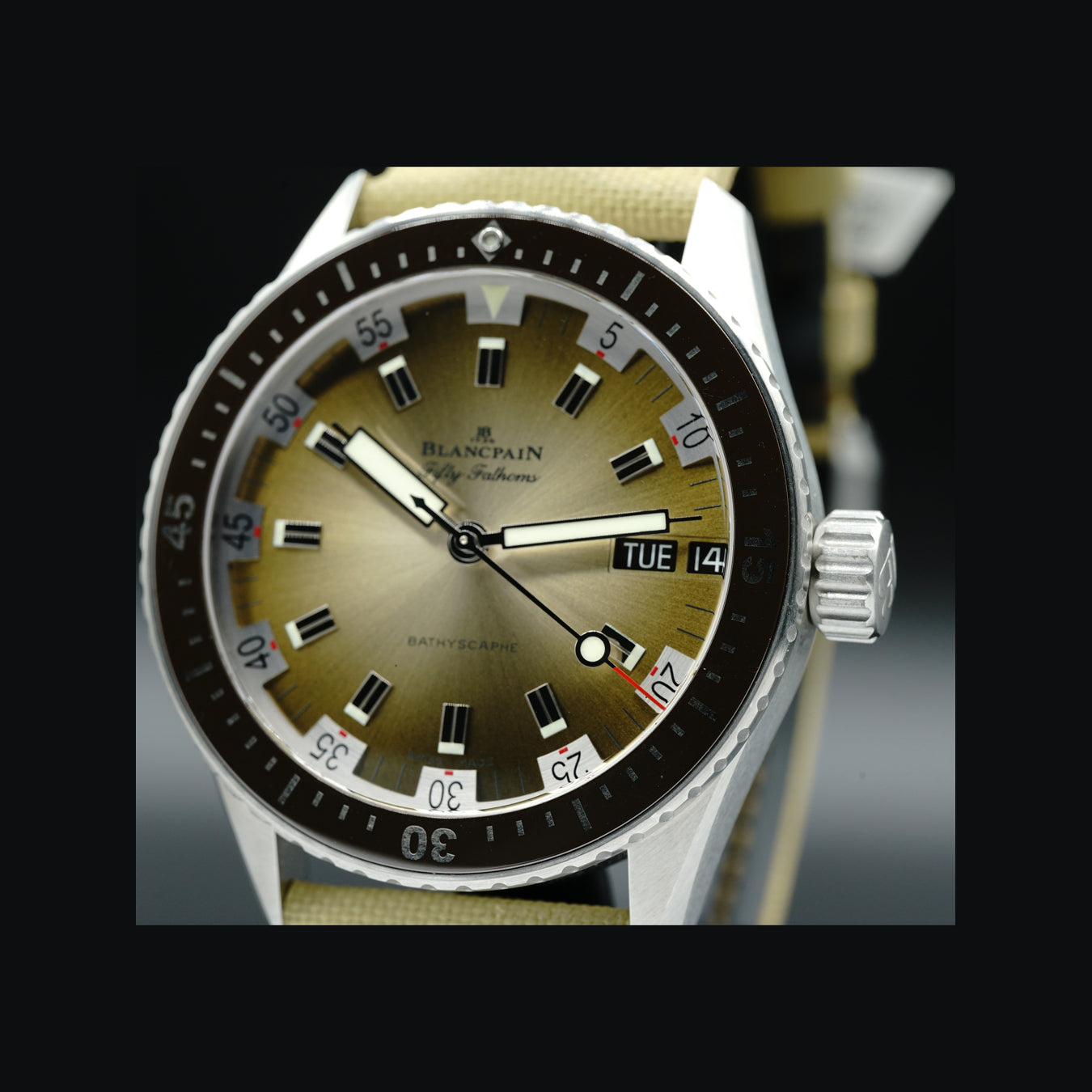 Blancpain fifty fathoms bathyscaphe 505200 11046 NE52A