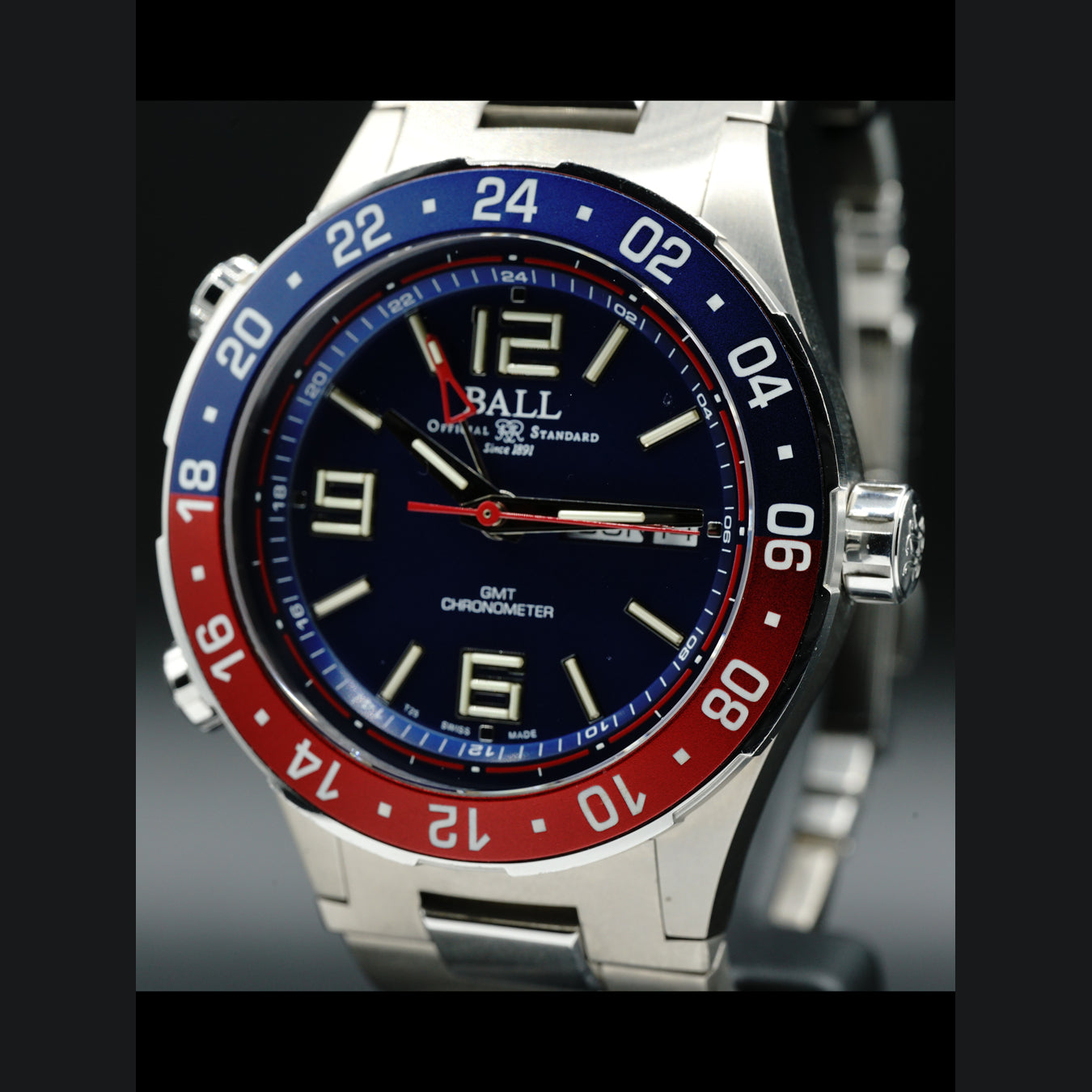 Ball Roadmaster Marine GMT Blue Dial DG3030B-SCJ-BE