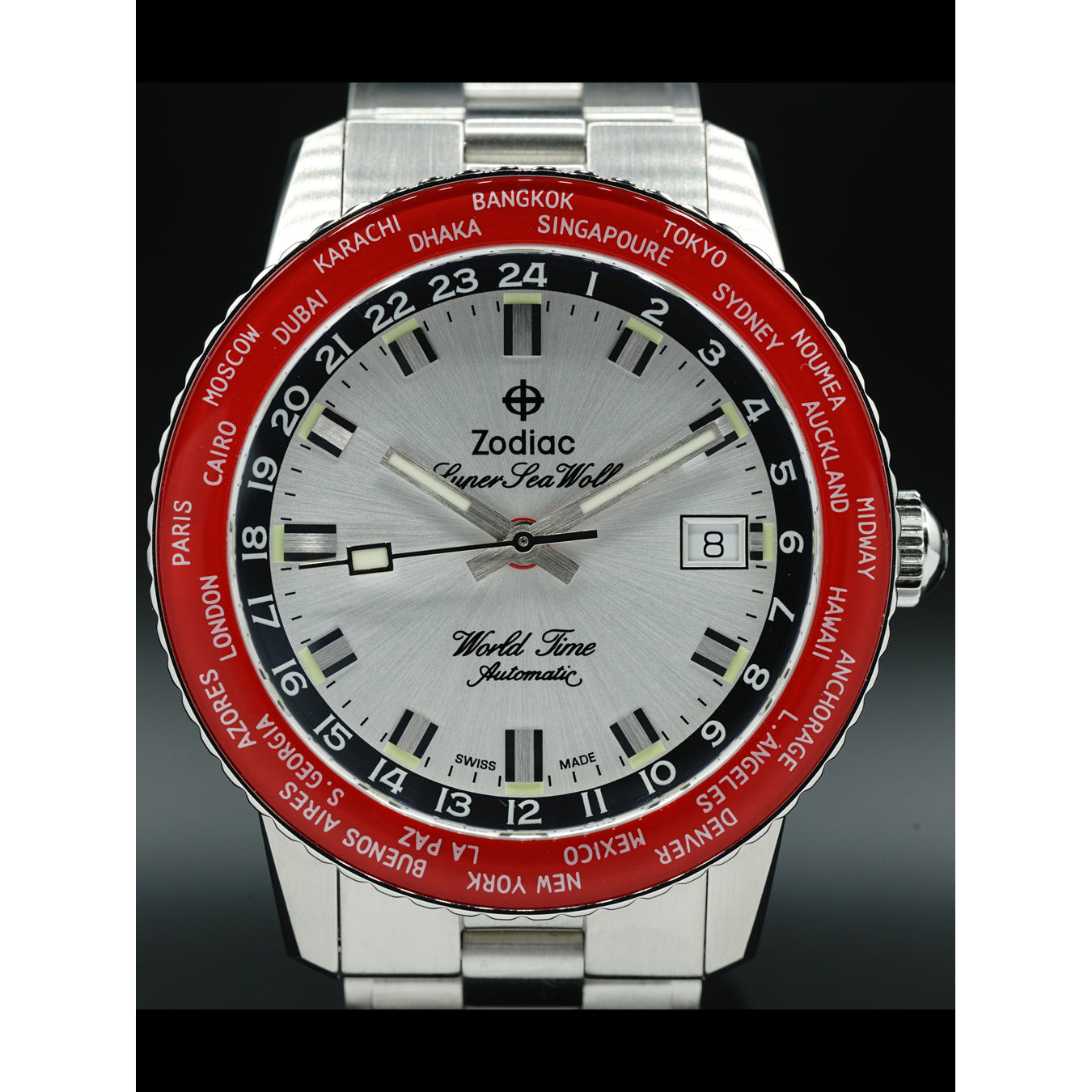 Zodiac Super Sea Wolf World Time GMT
