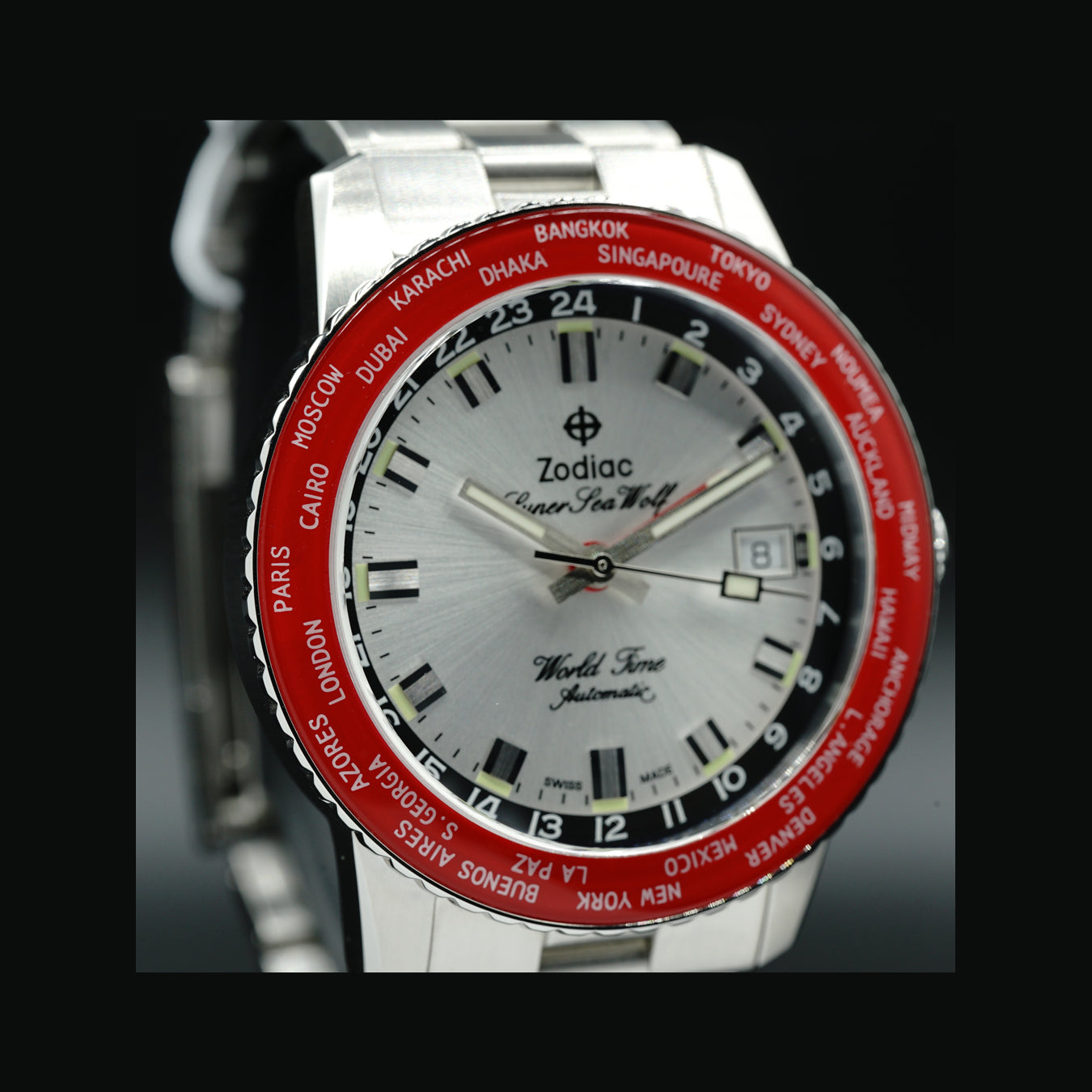 Zodiac Super Sea Wolf World Time GMT