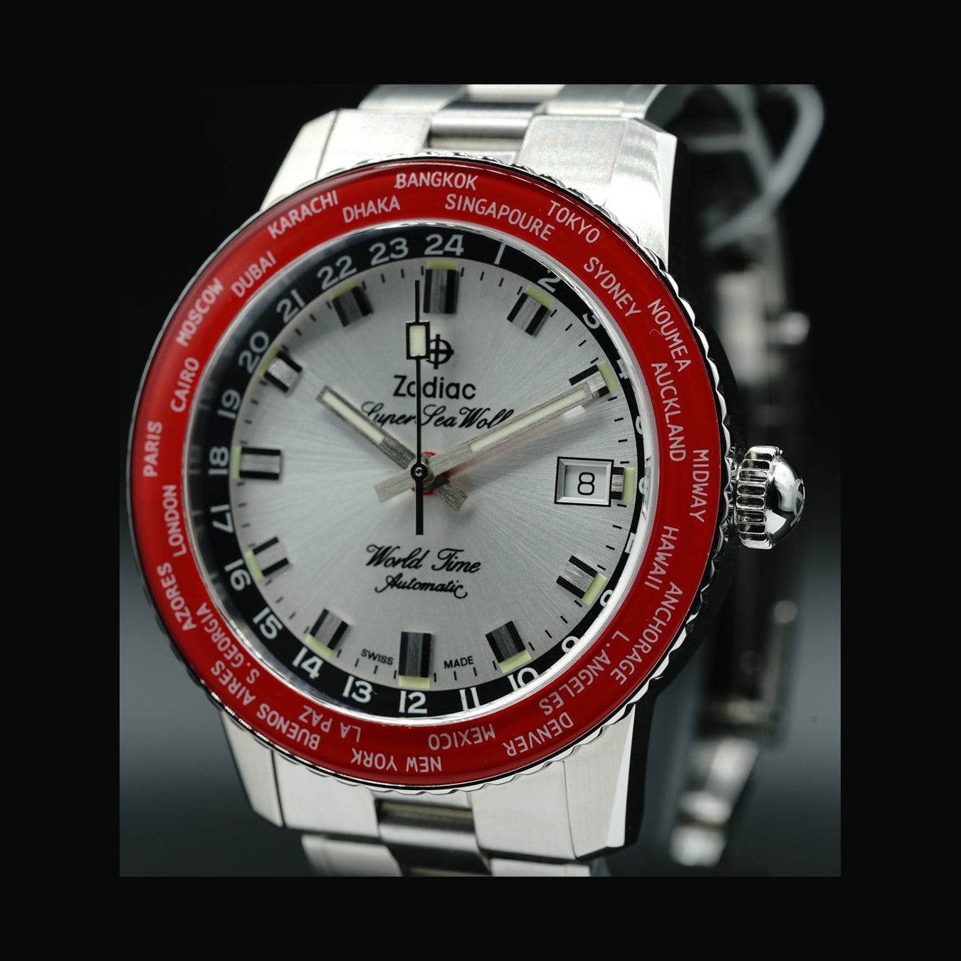 Zodiac Super Sea Wolf World Time GMT