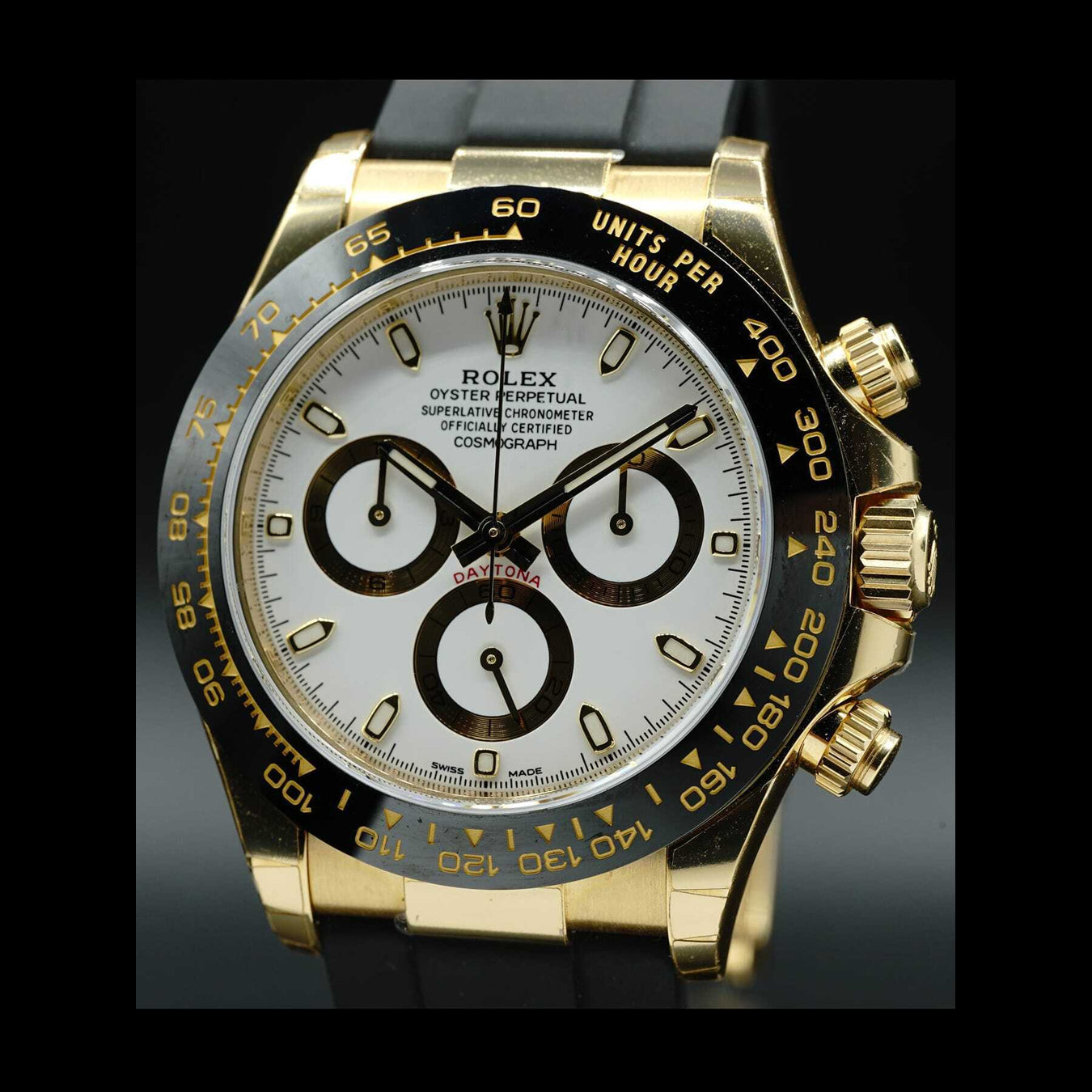 Rolex Daytona Yellow Gold Ceramic  White 116518LN