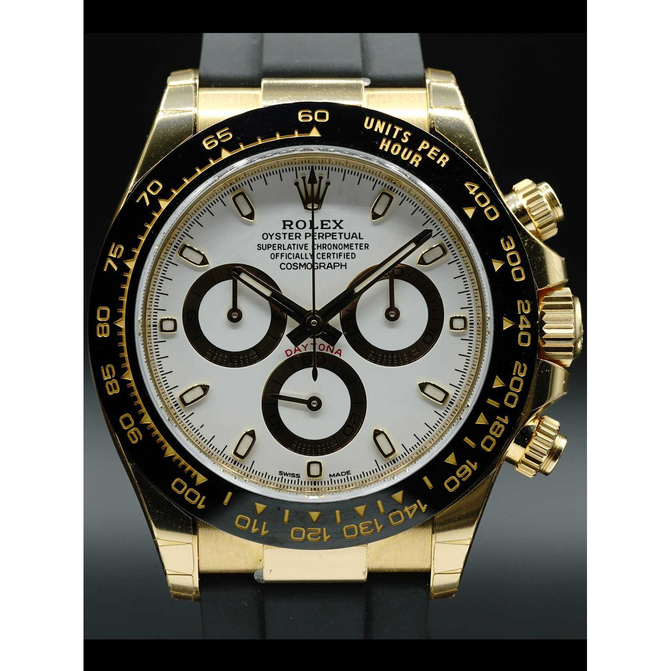 Rolex Daytona Yellow Gold Ceramic  White 116518LN