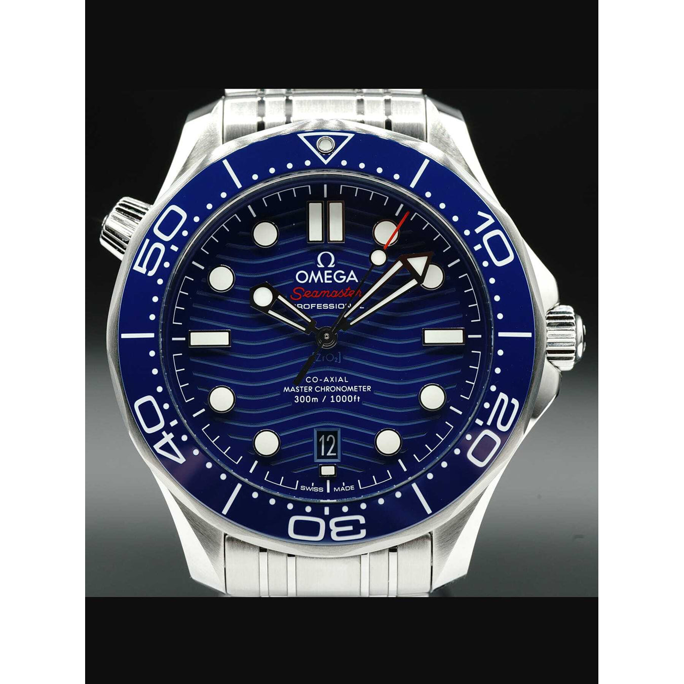 Omega Seamaster Diver 300M Co-Axial Master Chronometer on Bracelet 210.30.42.20.03.001