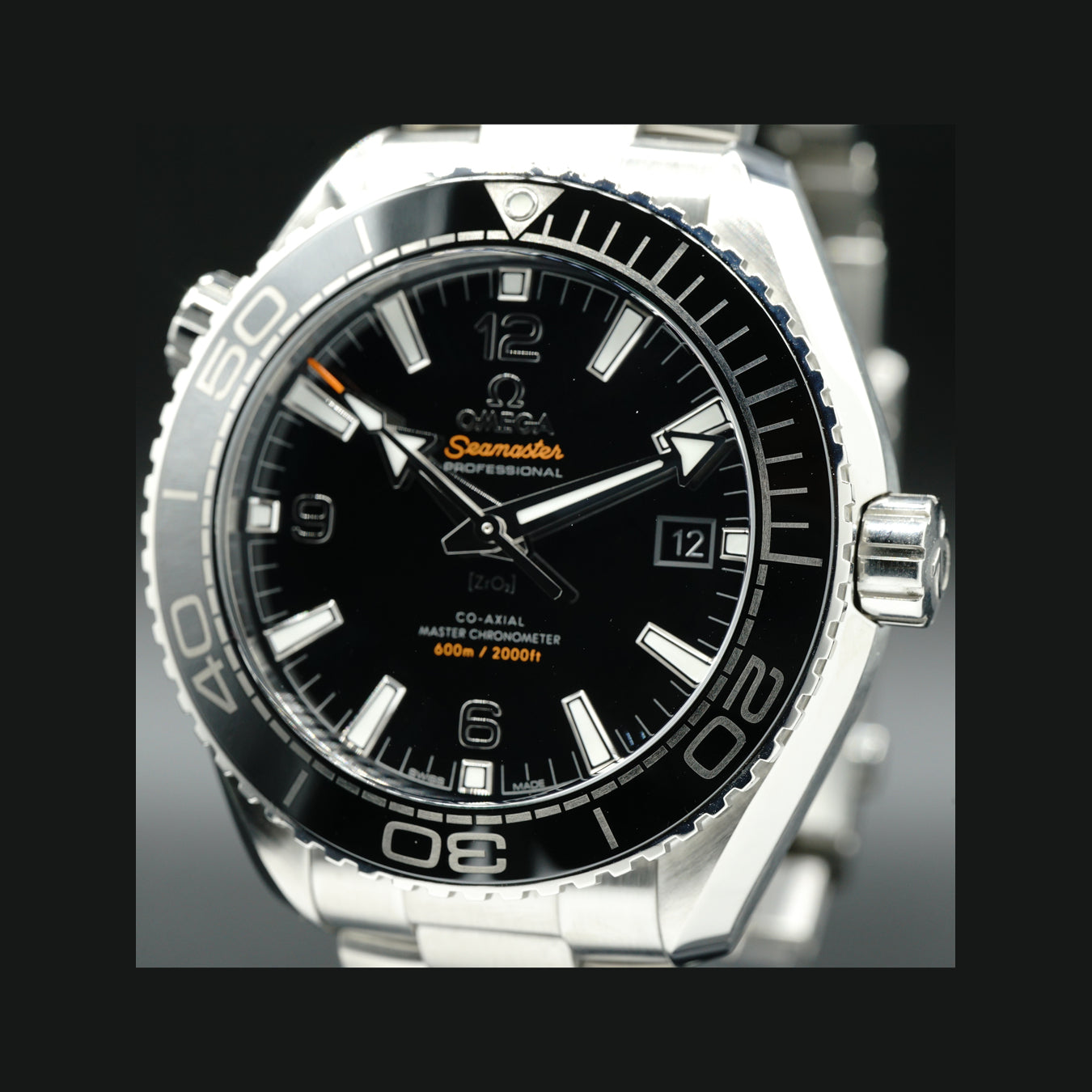 Omega Seamaster Planet Ocean 600M Co-Axial Master Chronometer 43.5 mm Automatic Black Dial Steel 215.30.44.21.01.001