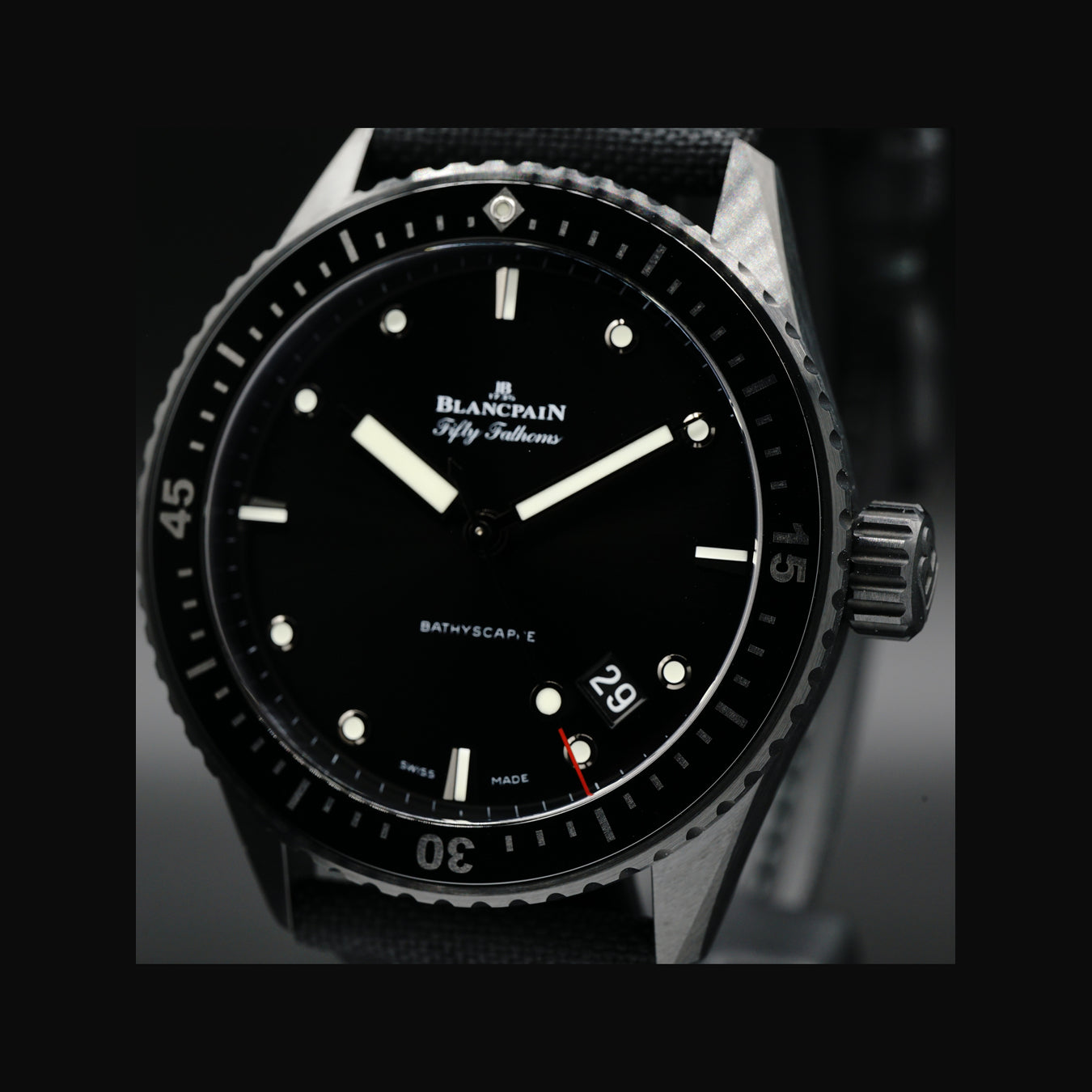 Blancpain Fifty Fathoms Bathyscaphe Ceramic and Liquid Metal 5000-0130-B52A