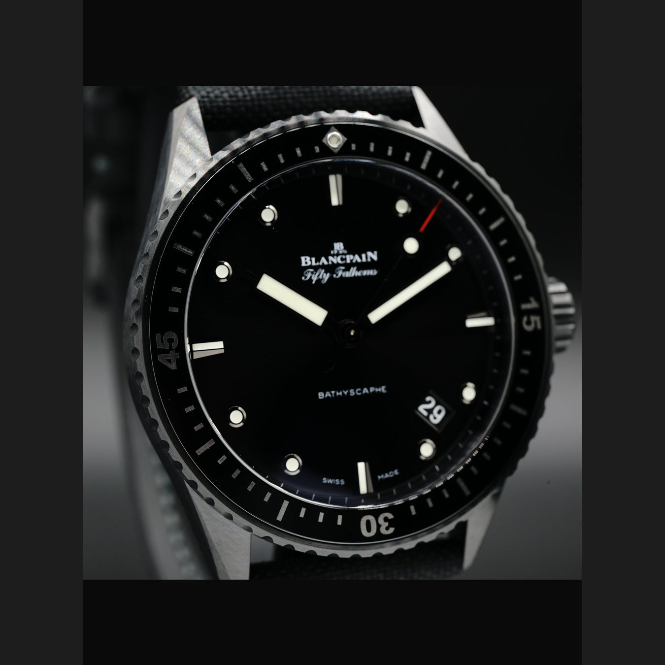 Blancpain Fifty Fathoms Bathyscaphe Ceramic and Liquid Metal 5000-0130-B52A
