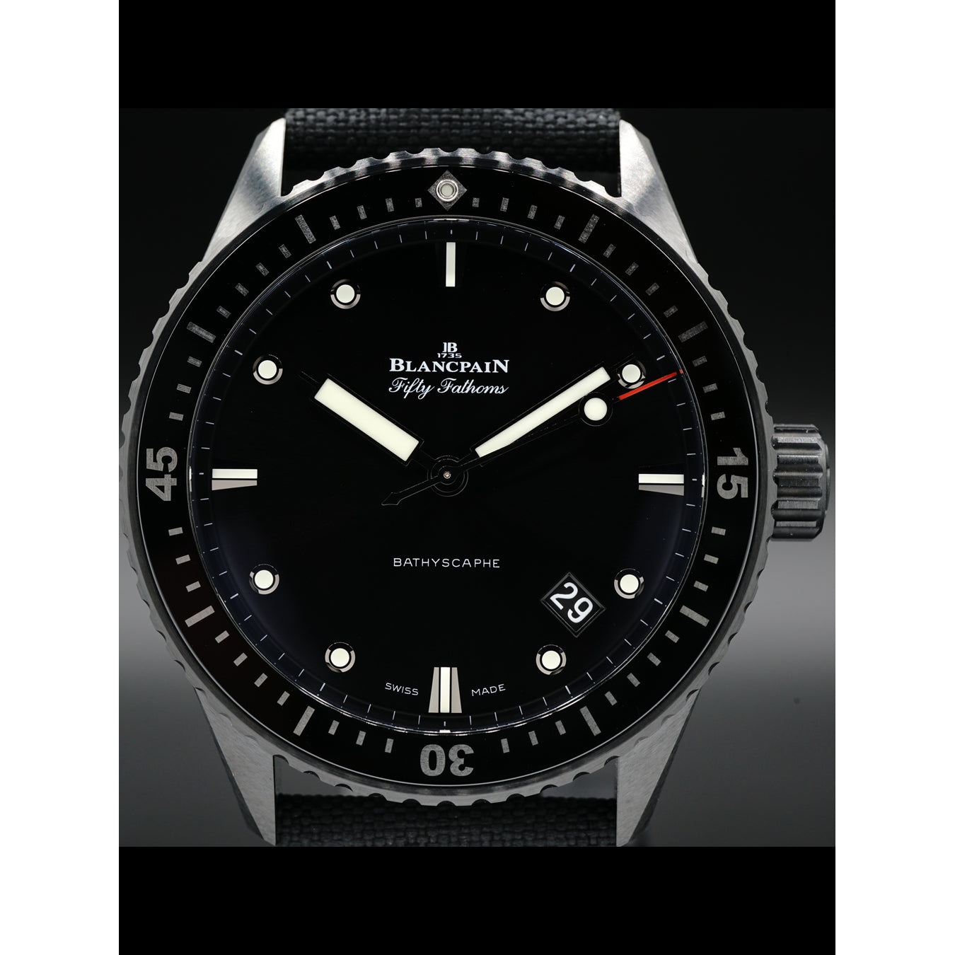 Blancpain Fifty Fathoms Bathyscaphe Ceramic and Liquid Metal 5000-0130-B52A