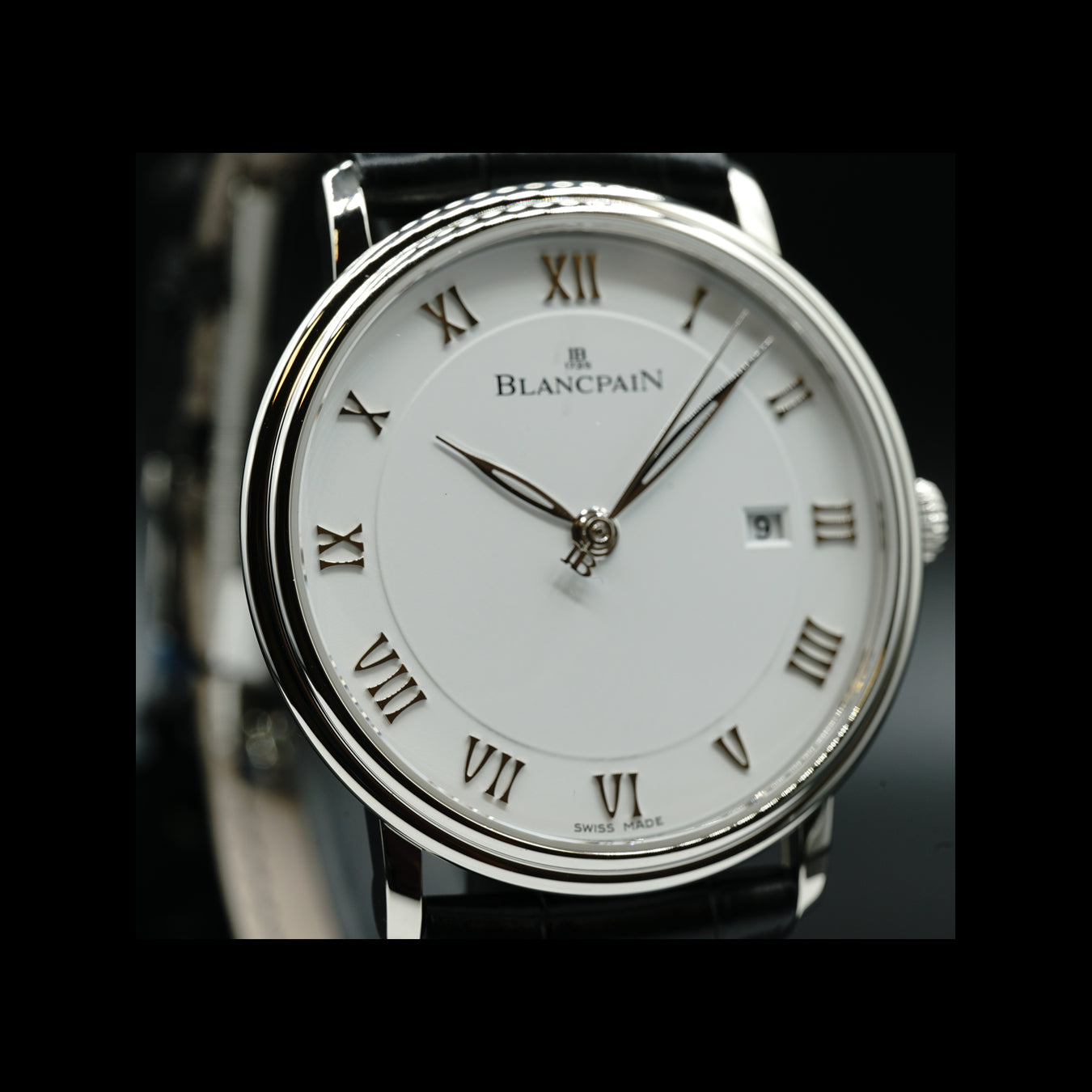 Blancpain Villeret Ultra Slim Seconds and Date In Stainless Steel 6651-1127-55B