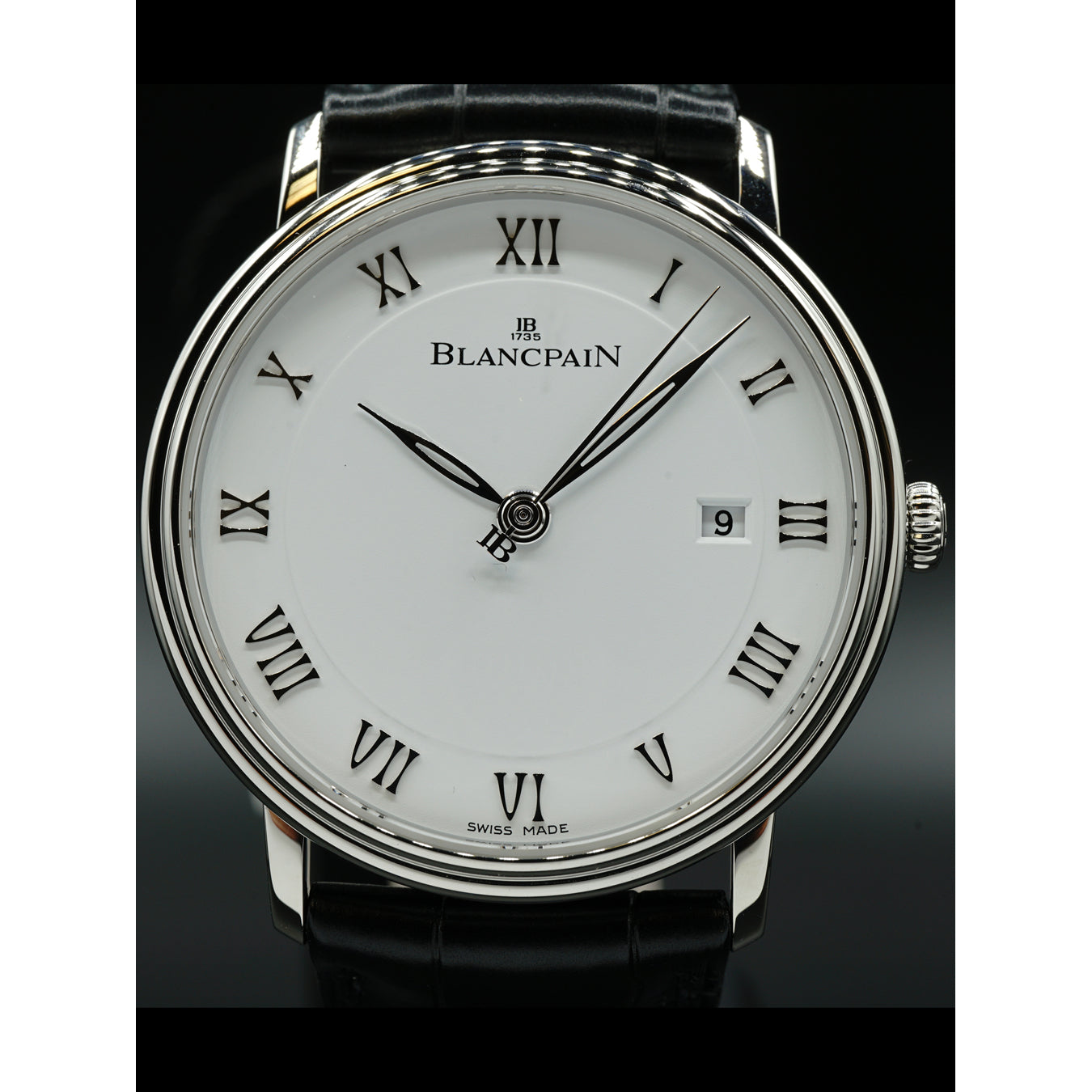 Blancpain Villeret Ultra Slim Seconds and Date In Stainless Steel 6651-1127-55B