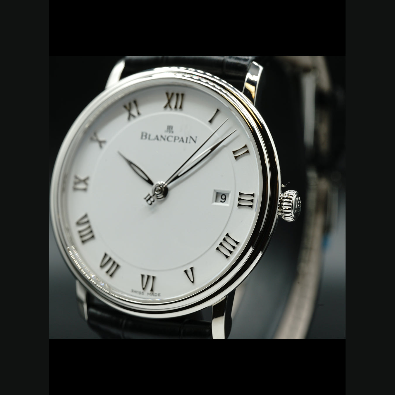 Blancpain Villeret Ultra Slim Seconds and Date In Stainless Steel 6651-1127-55B