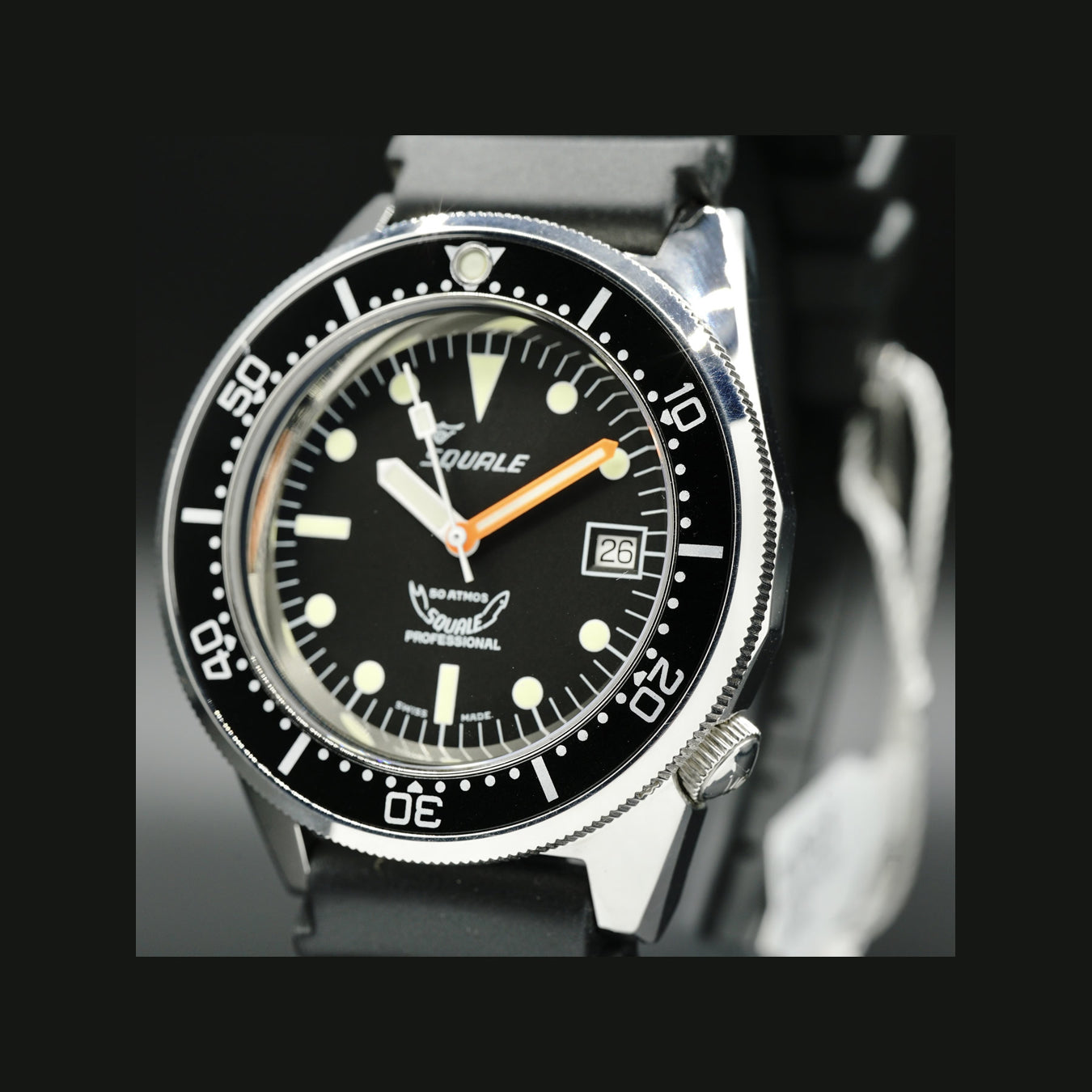 Squale 50 ATMOS Black 1521-026-A