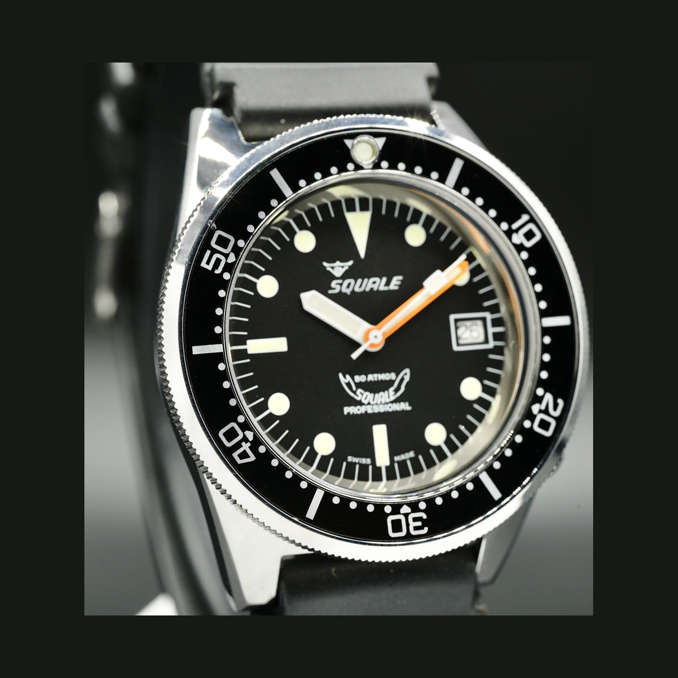 Squale 50 ATMOS Black 1521-026-A