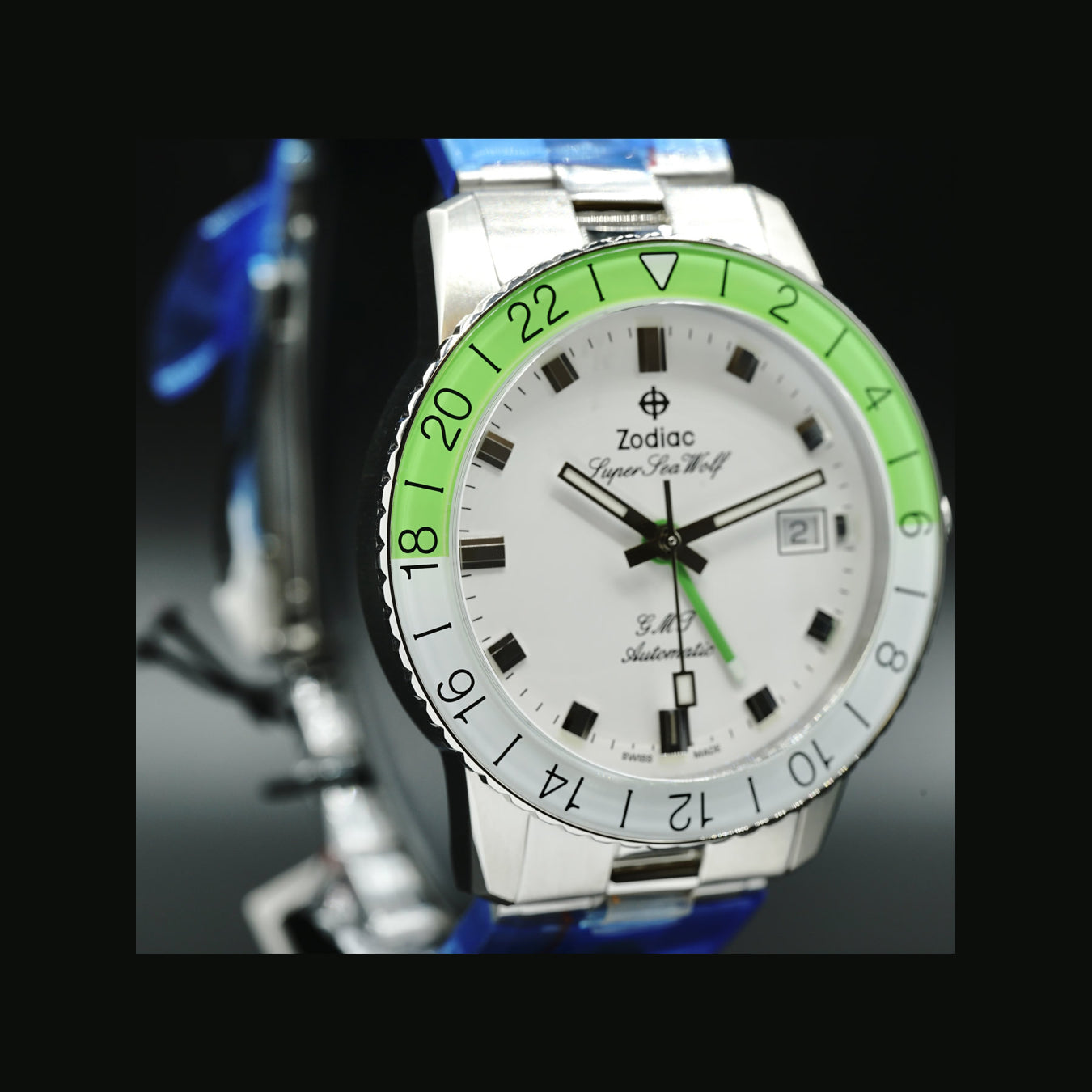 Zodiac Super Sea Wolf GMT Automatic Neon ZO9411