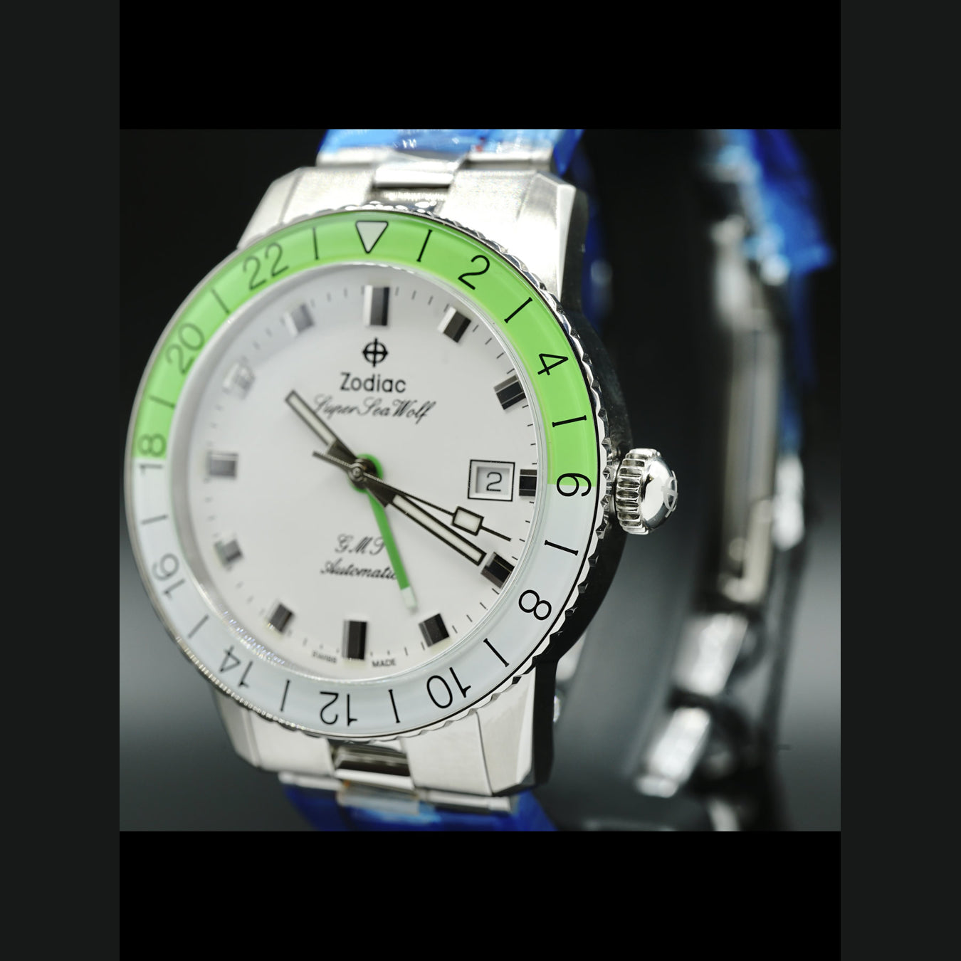 Zodiac Super Sea Wolf GMT Automatic Neon ZO9411