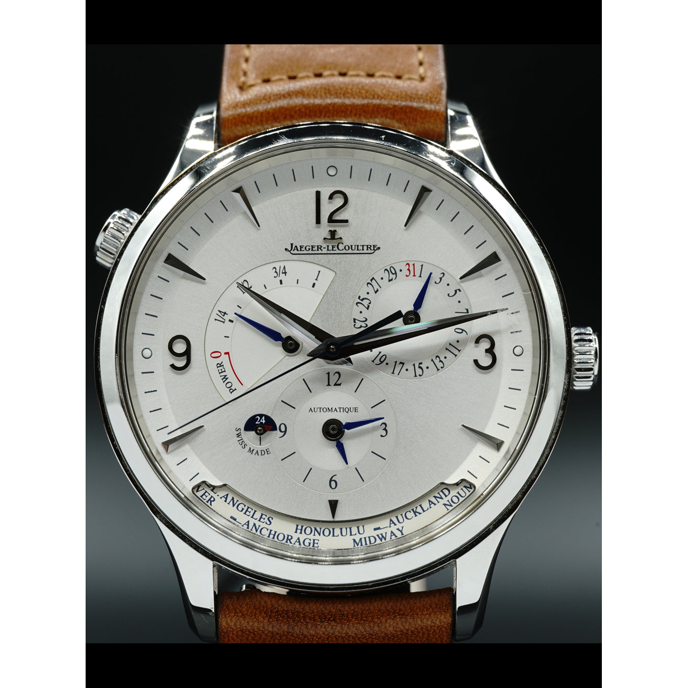 Jaeger LeCoultre Master Control Geographic Automatic Silver Dial Q4128420