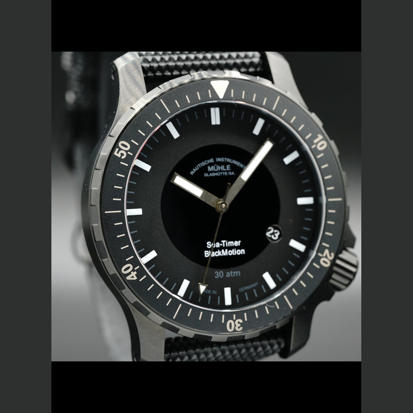 Mühle Glashütte Sea-timer Blackmotion M1-41-83-NB