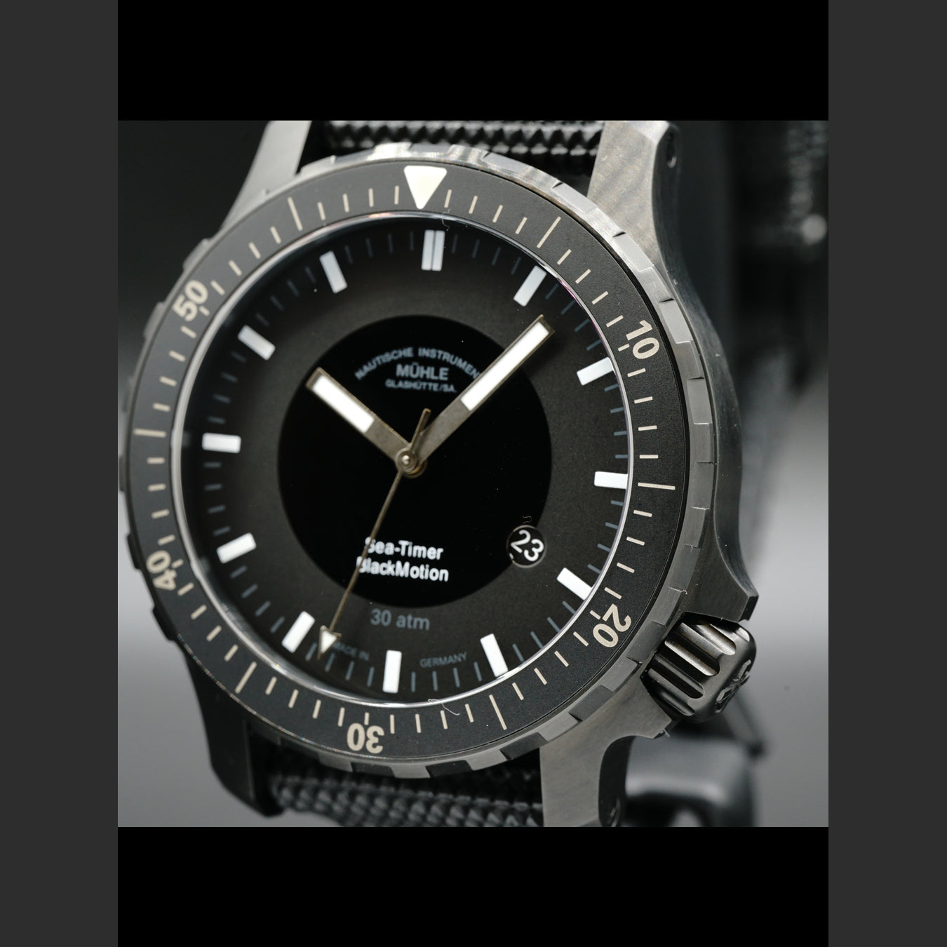 Mühle Glashütte Sea-timer Blackmotion M1-41-83-NB